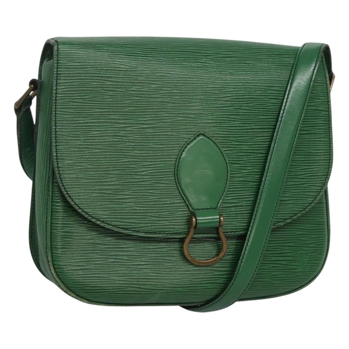 Louis Vuitton Epi Saint Cloud Gm Shoulder Bag Green M52194 Lv Auth 120495, Women's