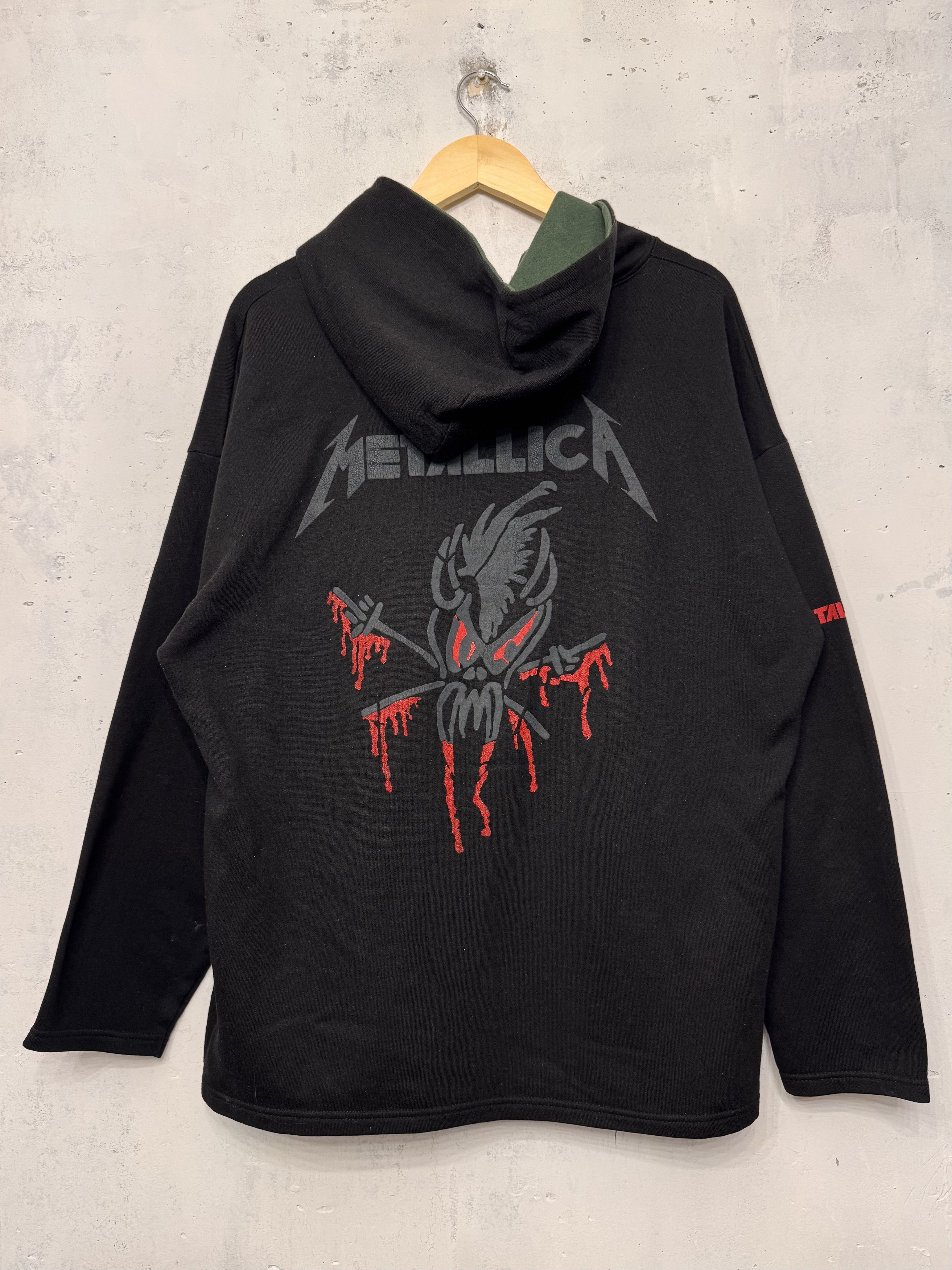 Band Tees Vintage 90s Metallica Rock Band Made in UK Zip Up Hoodie Size US XL / EU 56 / 4 - 2 Thumbnail