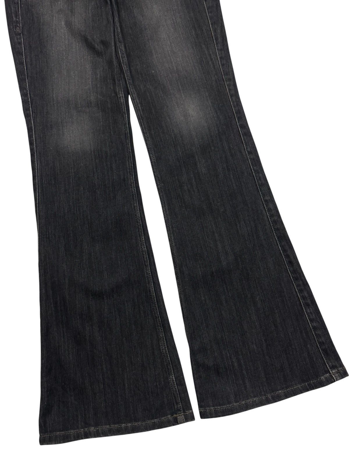 Tornado Mart BELL BOTTOM VINTAGE 🇯🇵 WHISKER CLAWMARK BOOTCUT DARK DENIM Size US 31 - 4 Thumbnail