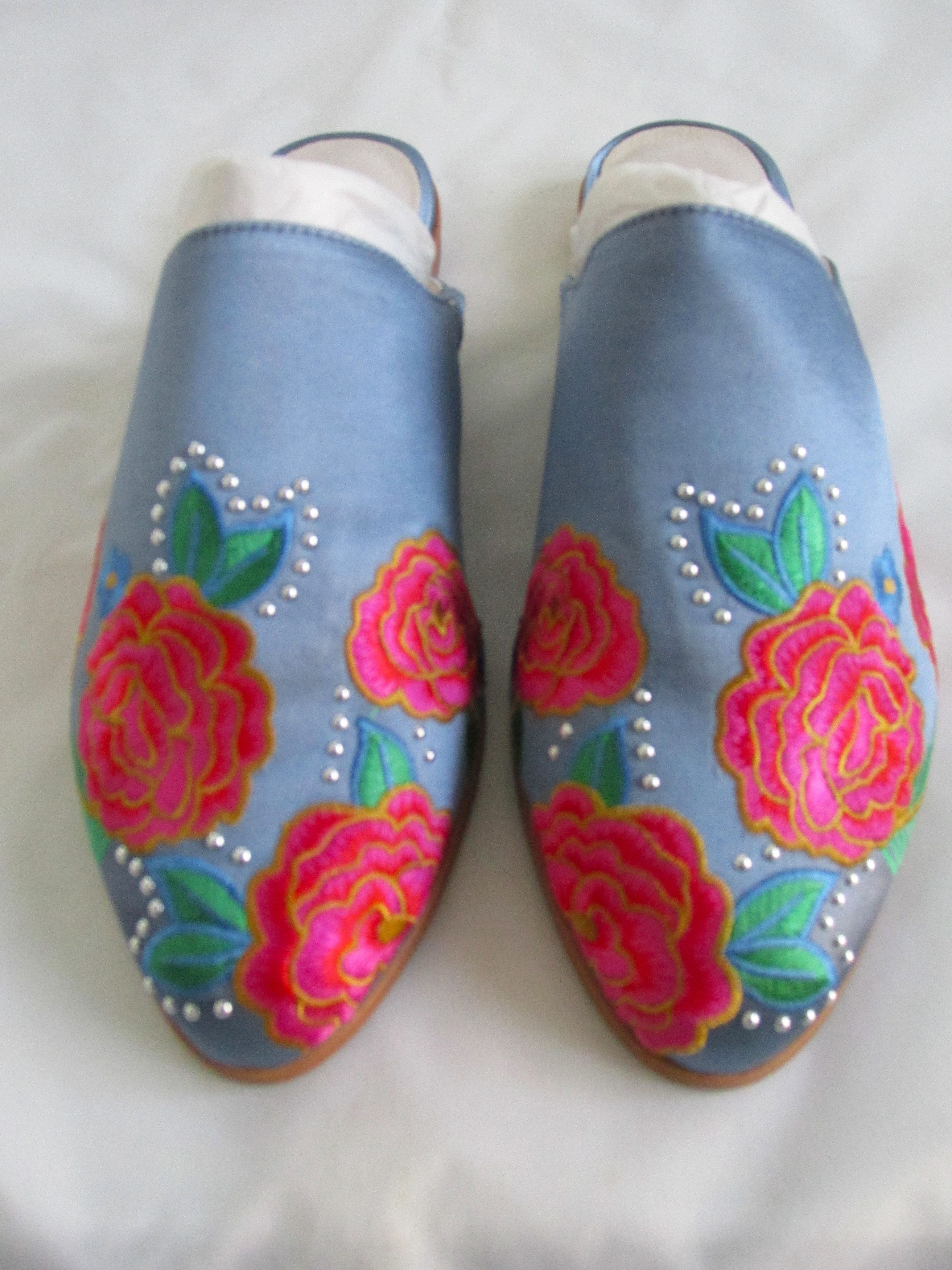 Kenneth Cole Kenneth Cole Roxanne New Women's Embroidered Shoes Size 8 M Size US 8 / IT 38 - 2 Thumbnail