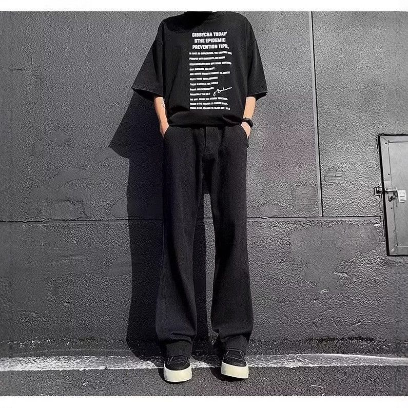 Japanese Brand × Jean Retro loose straight leg wide leg jeans Size US 32 / EU 48 - 2 Thumbnail