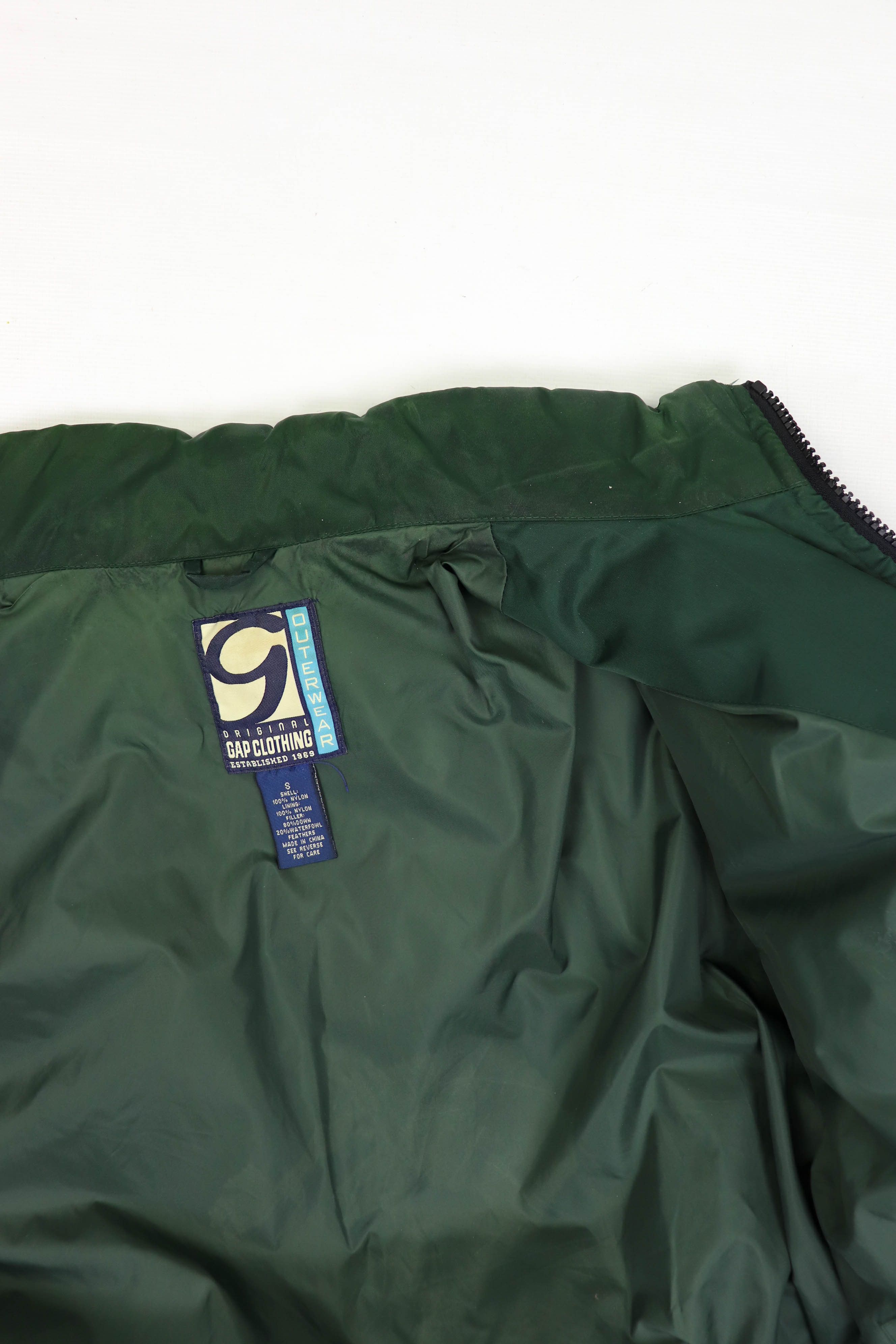 Gap Gap Vintage Green Nylon 3D Panels Quilted Puffer Down Jacket Size US M / EU 48-50 / 2 - 16 Thumbnail