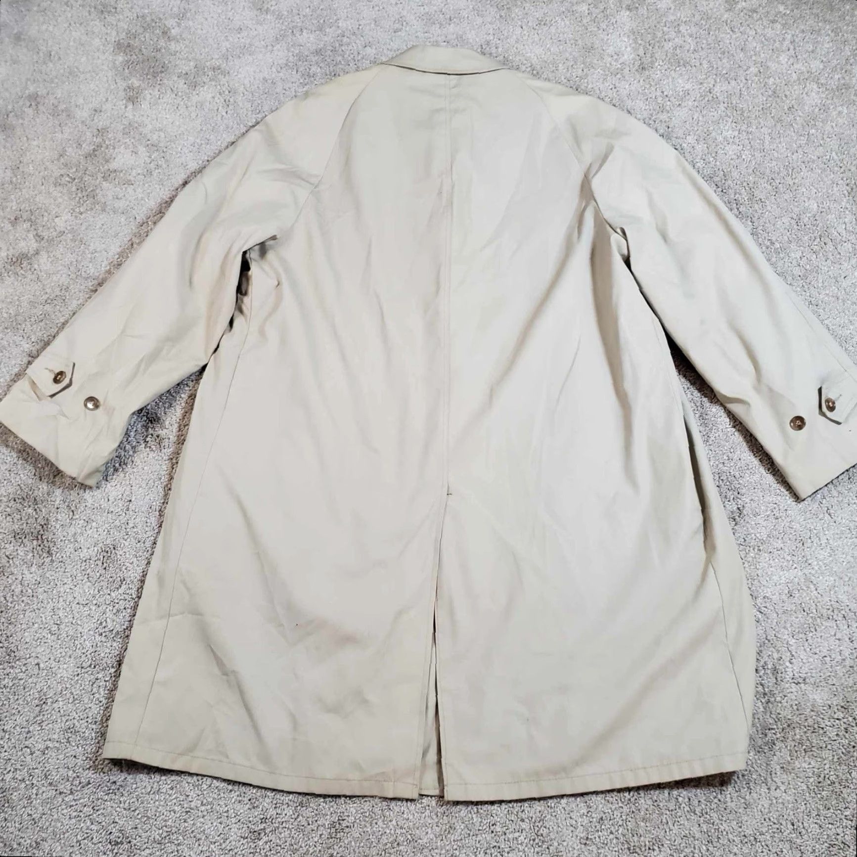 Vintage VTG Briarcliff Trench Coat Jacket R40 Brown Removable Liner Button Front Long Size US XXS / EU 40 - 4 Thumbnail