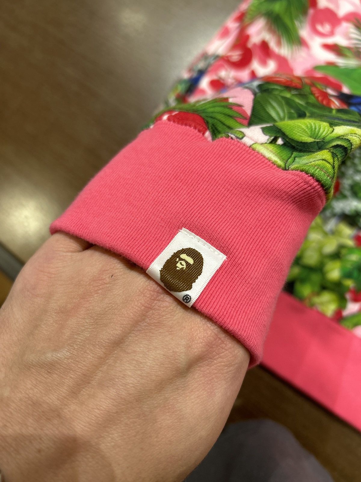 Bape Bape X Monkey 47 Pullover Hoodie Pink Size US XL / EU 56 / 4 - 4 Thumbnail