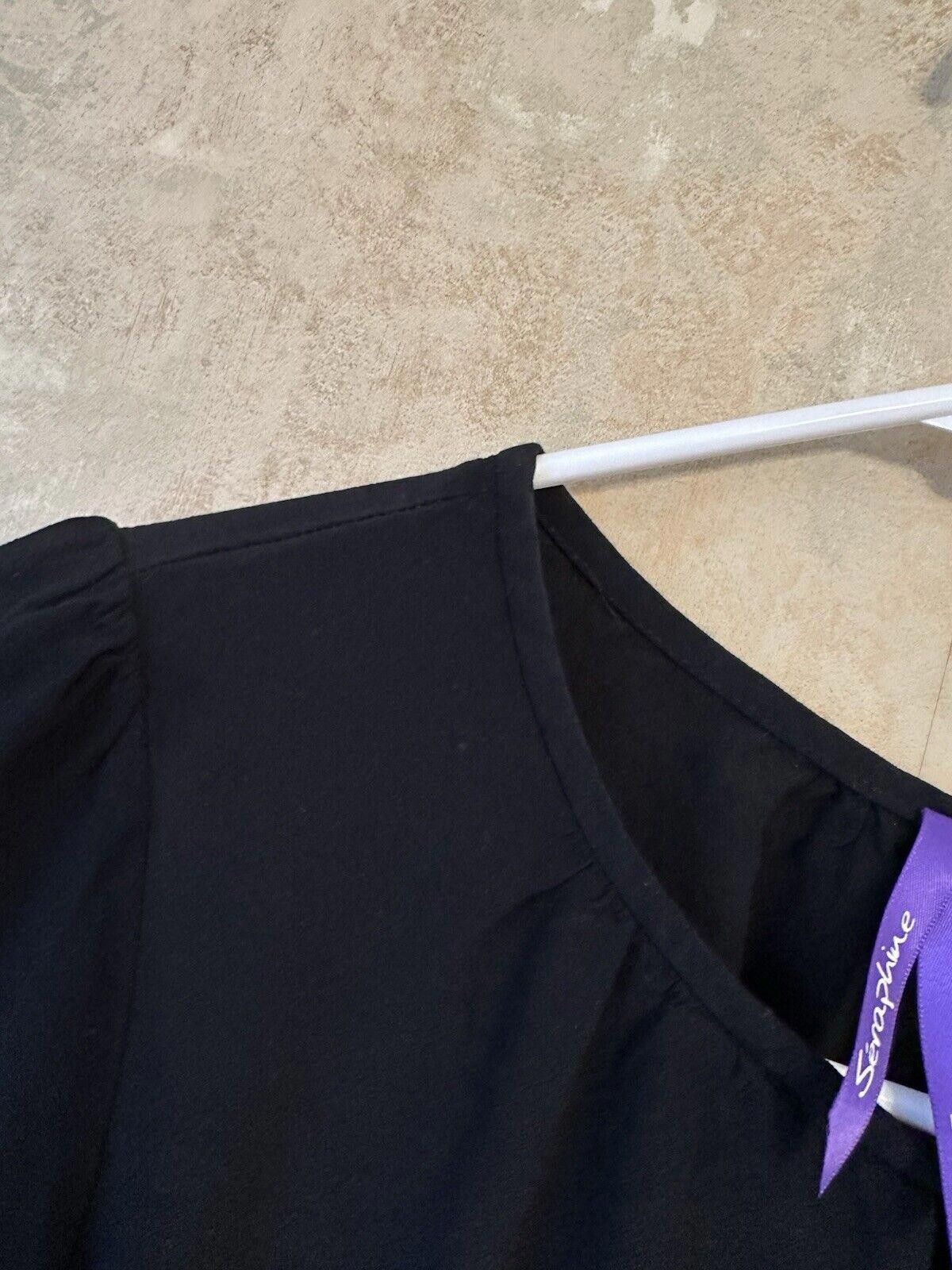 Designer Seraphine Black Maternity Blouse Long Sleeve Medium Size M / US 6-8 / IT 42-44 - 8 Thumbnail