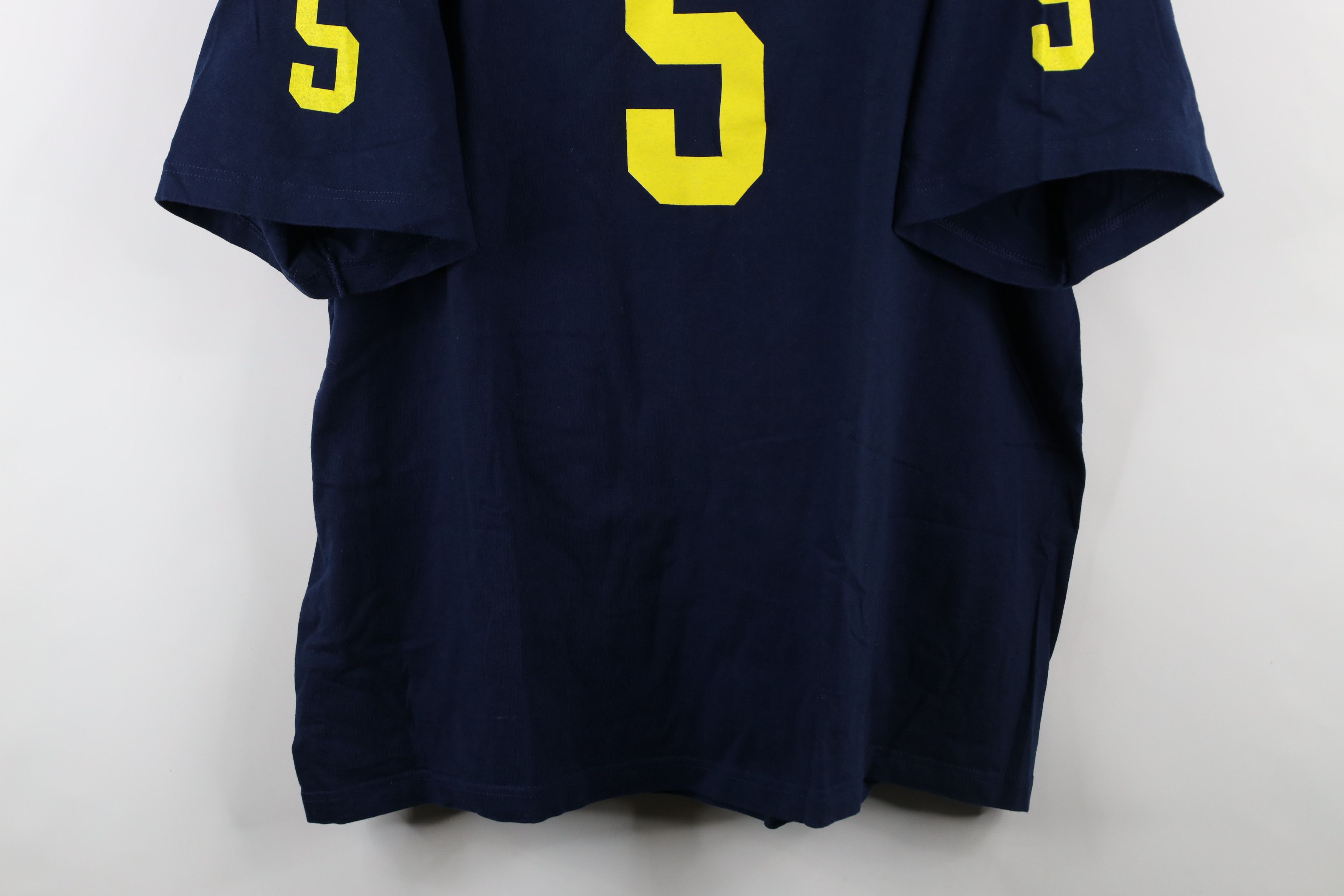 Adidas × Vintage Vintage Adidas University of Michigan Football T-Shirt #5 Size US XXL / EU 58 / 5 - 3 Thumbnail