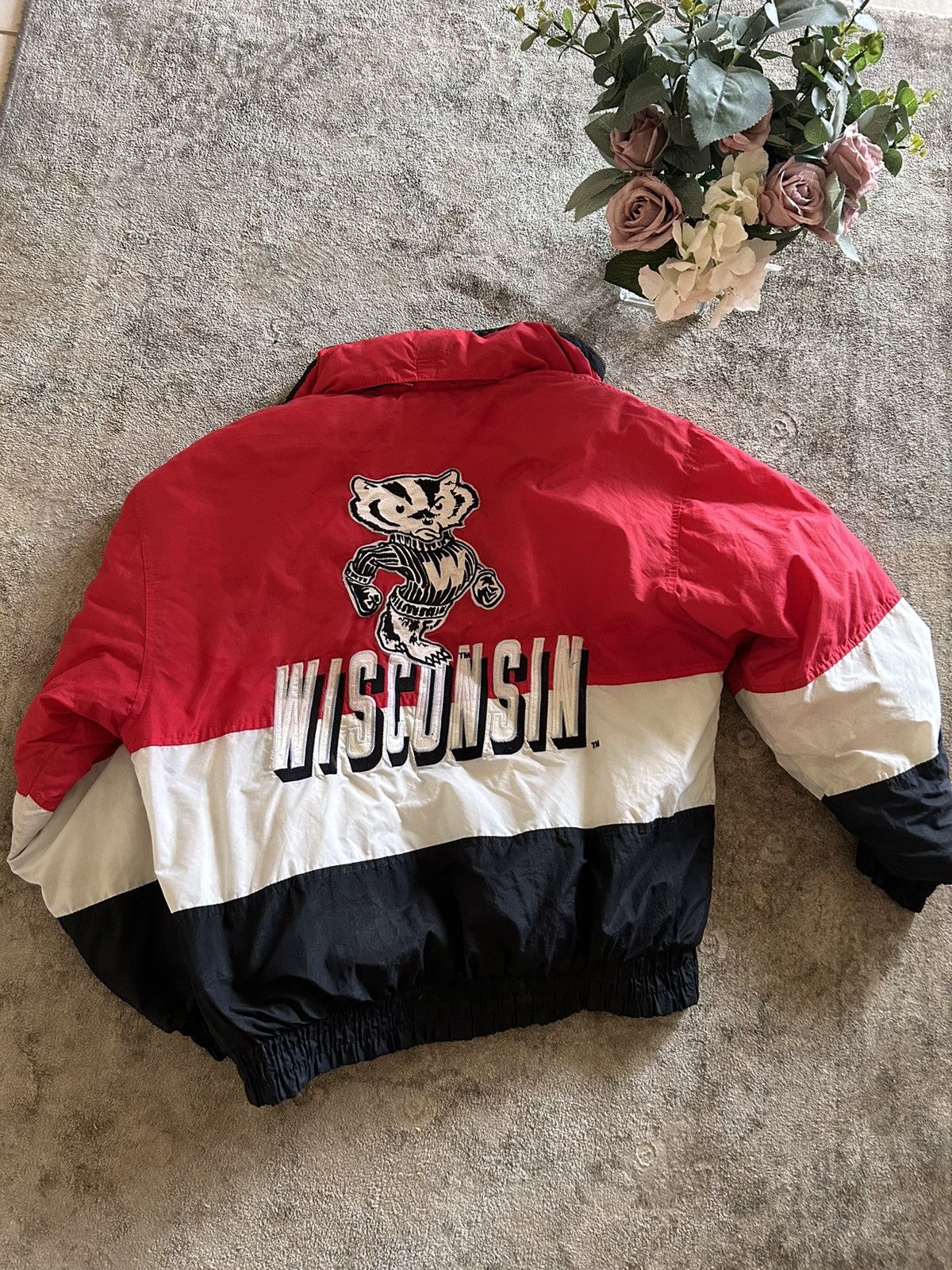 Vintage Vintage Wisconsin Badgers Logo 7 Jacket 90's Grailed