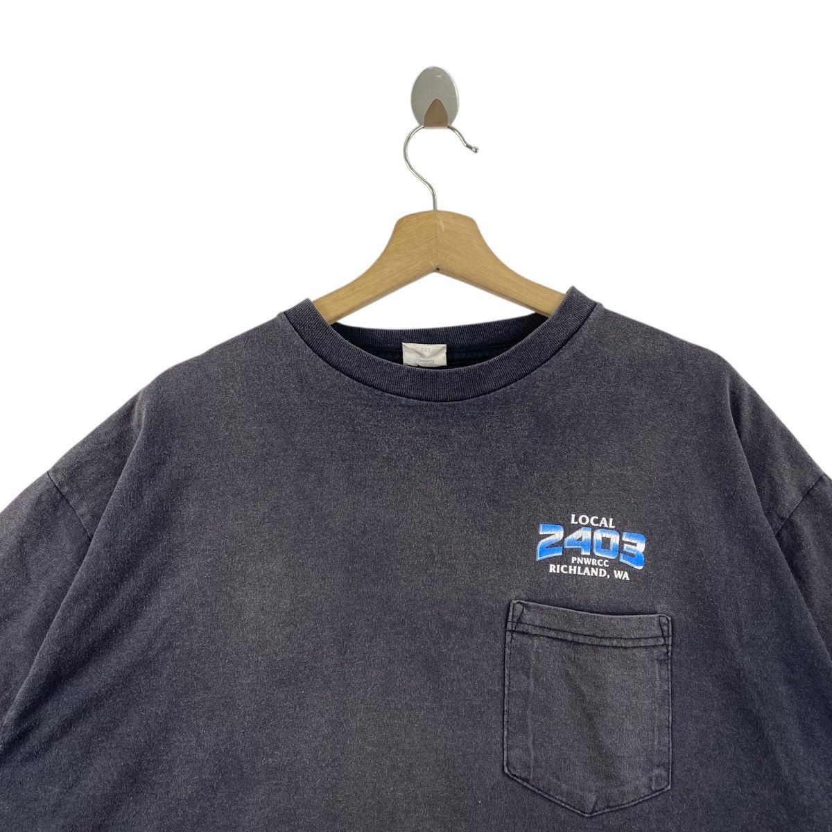 Vintage Vintage 2403 CARPENTERS & MILLWRIGHTS Logo Print Black Size US XXL / EU 58 / 5 - 4 Thumbnail