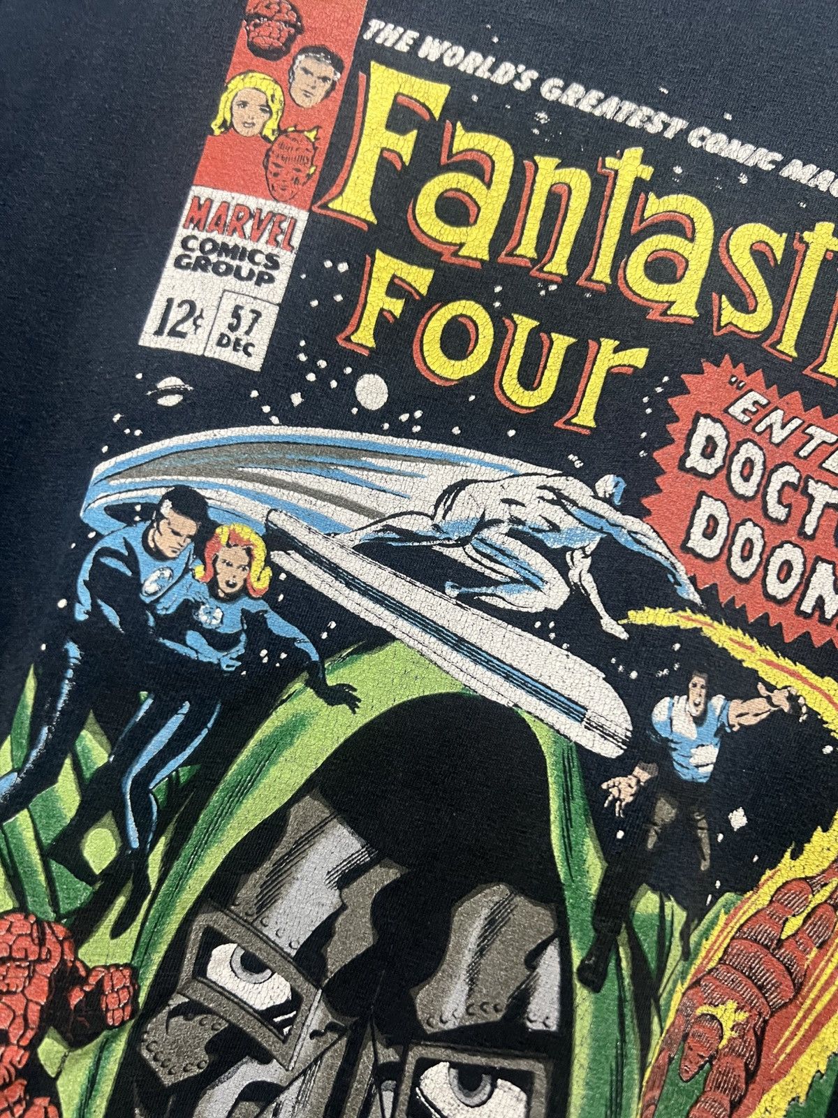 Marvel Comics × Vintage 00s Fantastic Four Enter Doctor Doom Comics Poster Promo Size US L / EU 52-54 / 3 - 7 Thumbnail