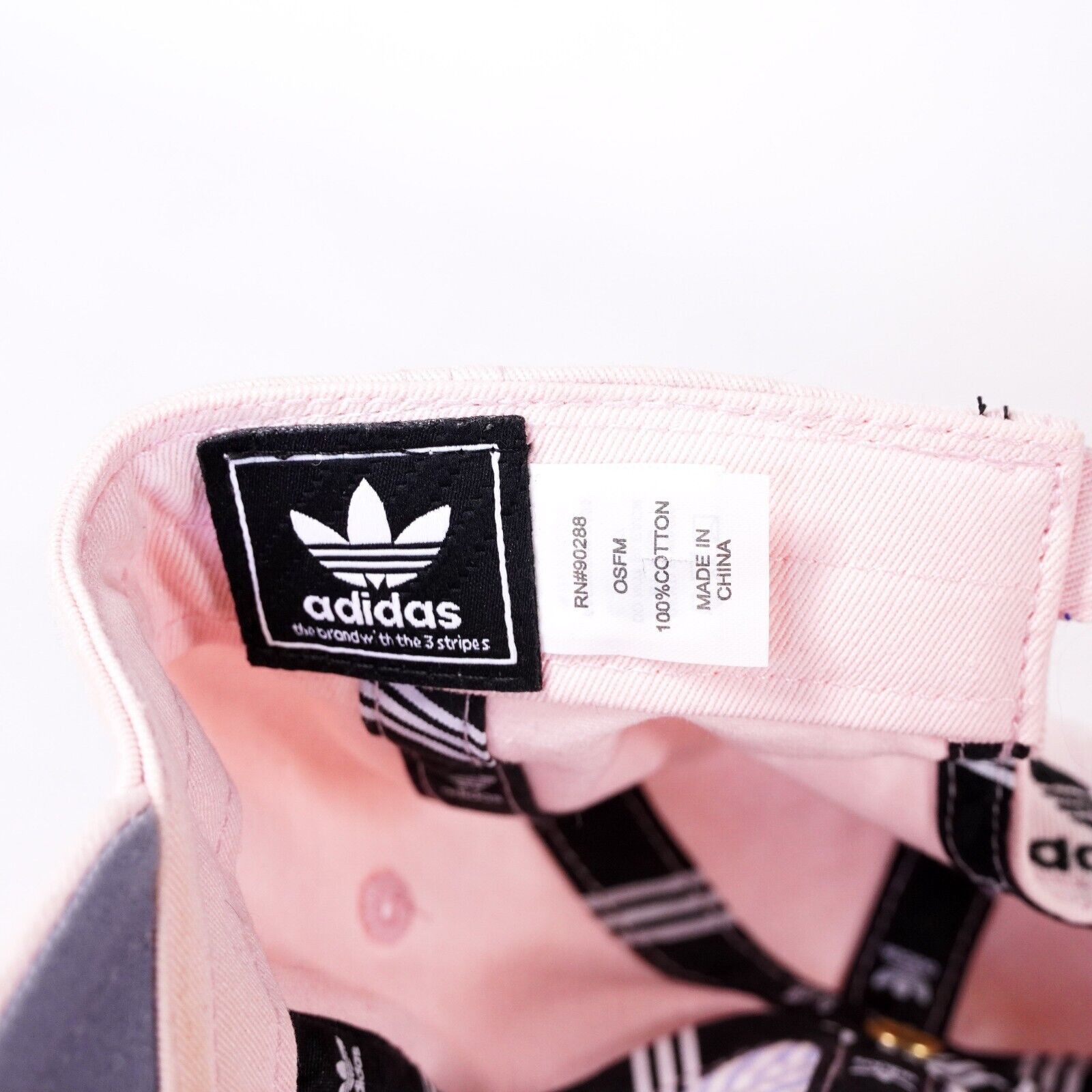 Adidas Adidas Logo Baseball Hat Adjustable Buckle Strap Cap Pink Size ONE SIZE - 8 Thumbnail