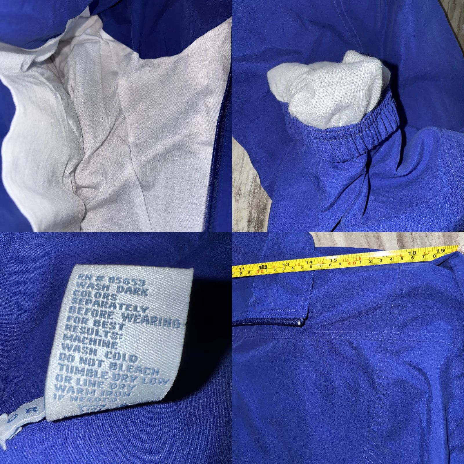 Vintage Cricket Lane Jacket Women Medium Vibrant Blue Full Zip Lined Size M / US 6-8 / IT 42-44 - 8 Thumbnail