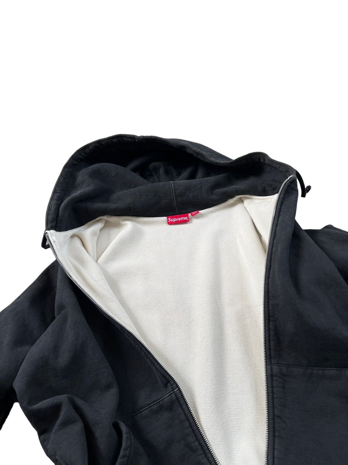 Supreme Supreme Heavyweight Thermal Zipper Sun Faded Hoodie Size US XL / EU 56 / 4 - 10 Thumbnail