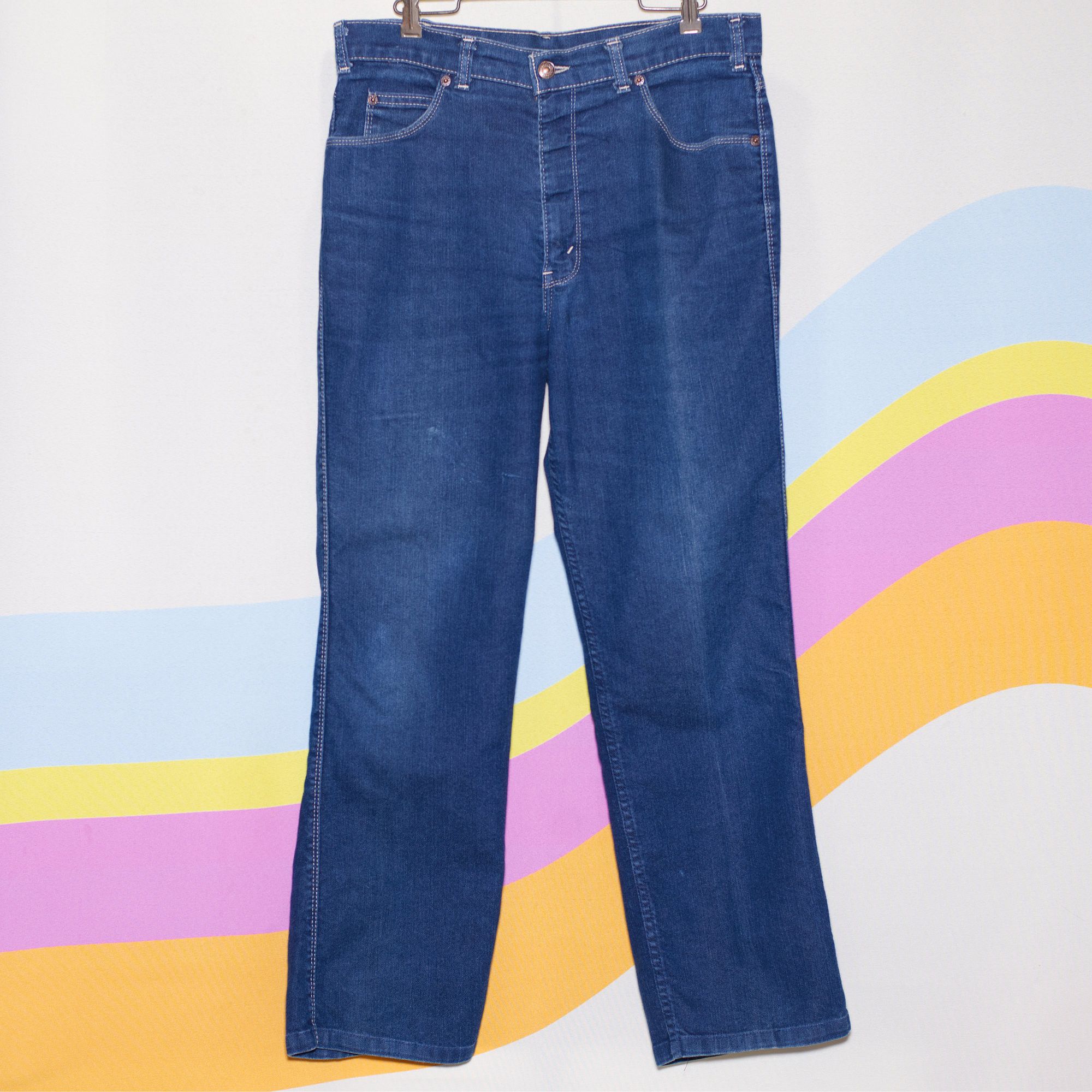 Levi's Vintage 1980s Levi's Movin' On Jeans | 34 Medium/Large Size US 34 / EU 50 - 4 Thumbnail