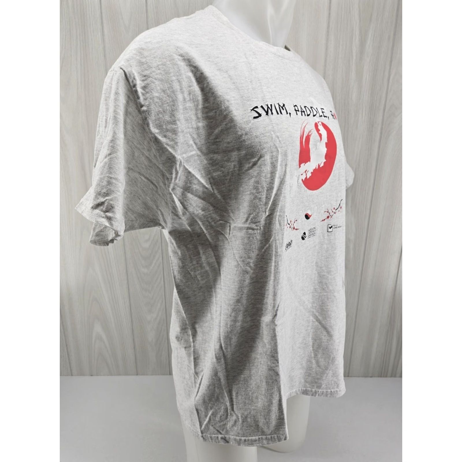 Hanes Hanes Swim Paddle Row Japan 2021 Aquatic Captial T Shirt Gray XL Men Short Sleeve Cotton Graphic Print Vintage: No Size US XL / EU 56 / 4 - 6 Thumbnail