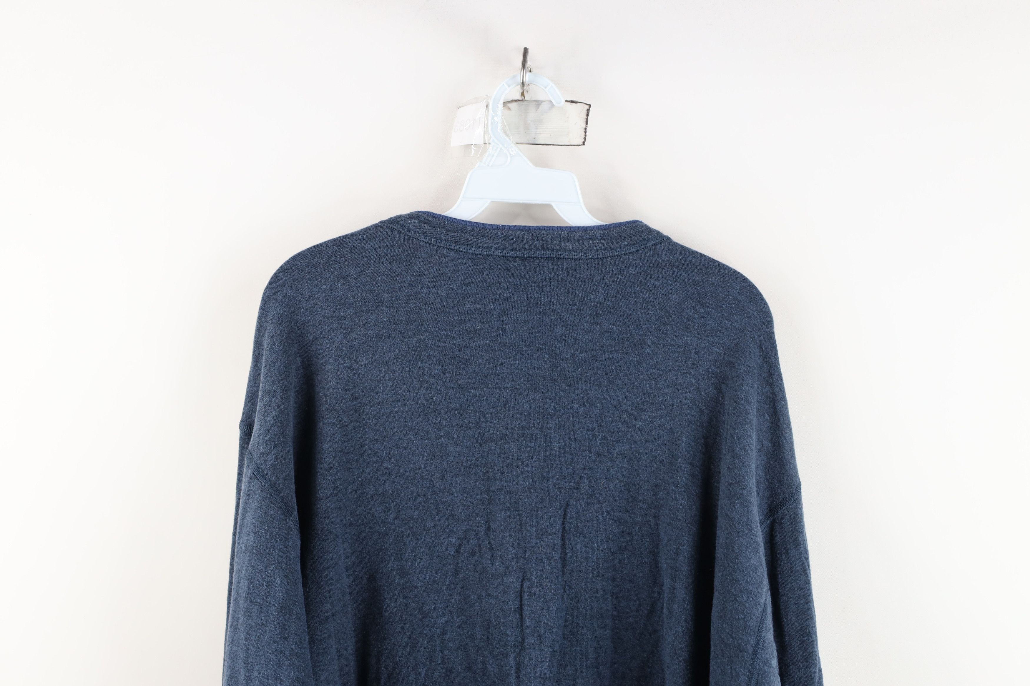 L.L. Bean Vintage 90s LL Bean Driver Long Sleeve Henley T-Shirt Blue Size US XL / EU 56 / 4 - 12 Thumbnail