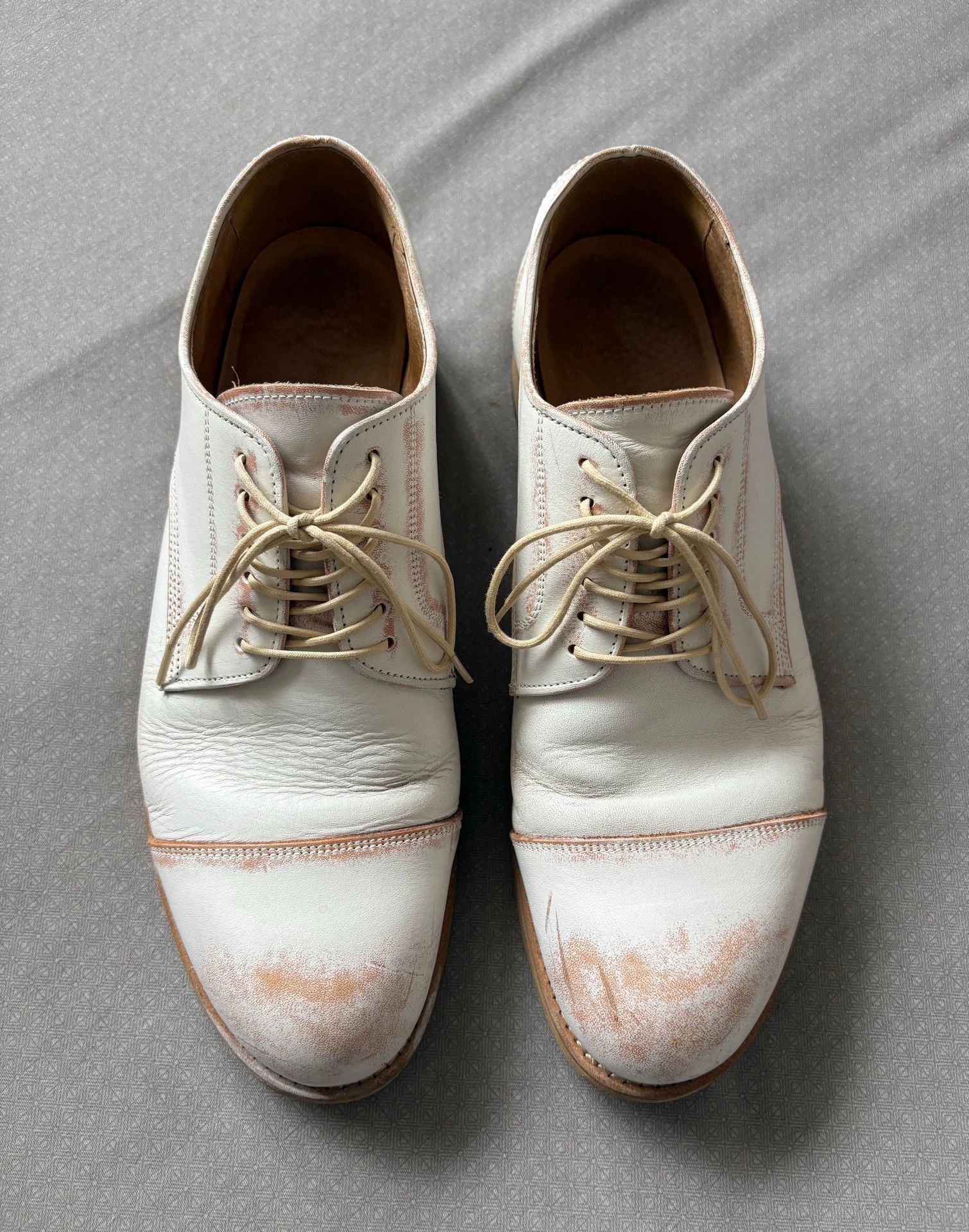 CABANE de ZUCCa Zucca Vintage Rust Leather Shoes S Wooden Sole Size US 8 / EU 41 - 2 Thumbnail