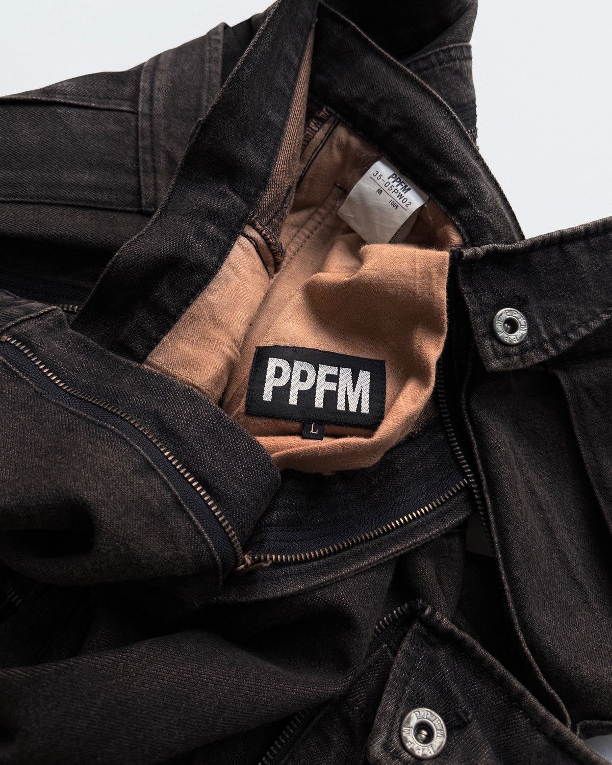 PPFM PPFM MULTI-POCKET CARGO JEANS Size US 33 - 11 Thumbnail