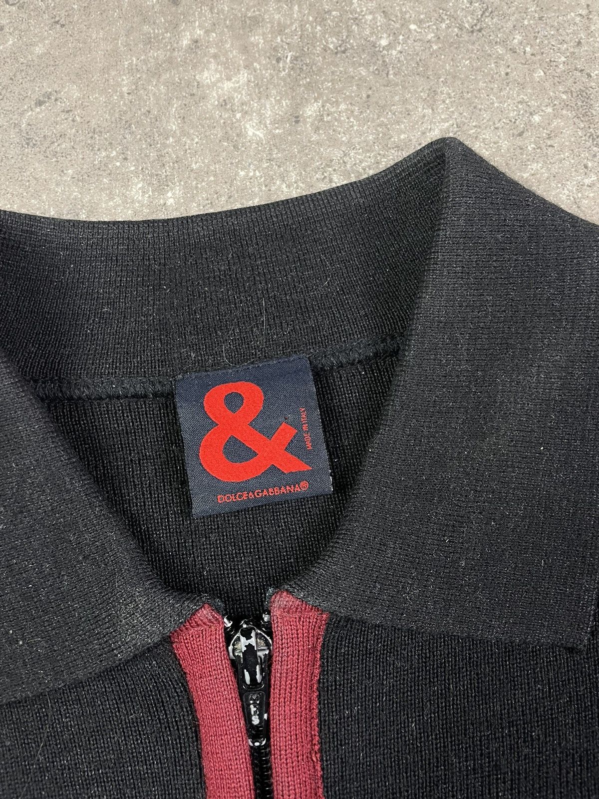 Dolce & Gabbana × Vintage Vintage 90s Dolce Gabbana Quarter 1/3 zip Wool Sweater Size US XL / EU 56 / 4 - 3 Thumbnail