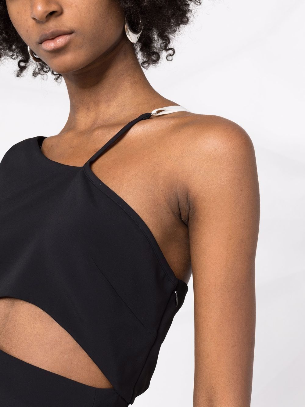 Givenchy o1y0925 One-Shoulder Mini Dress in Black Size XS / US 0-2 / IT 36-38 - 2 Thumbnail