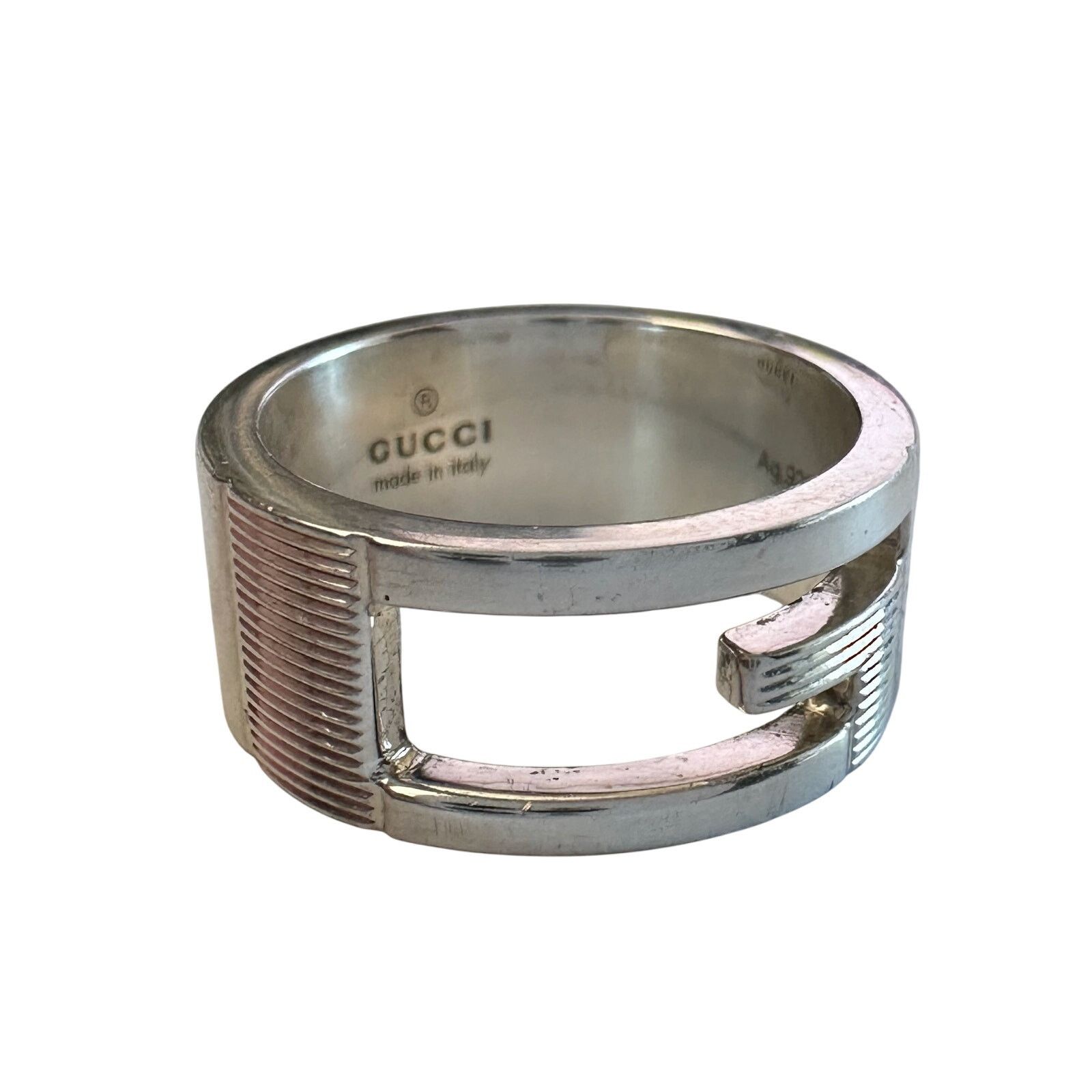 Gucci Gucci Abstract G Ring Sterling Silver - Size 4.75 Size ONE SIZE - 5 Thumbnail