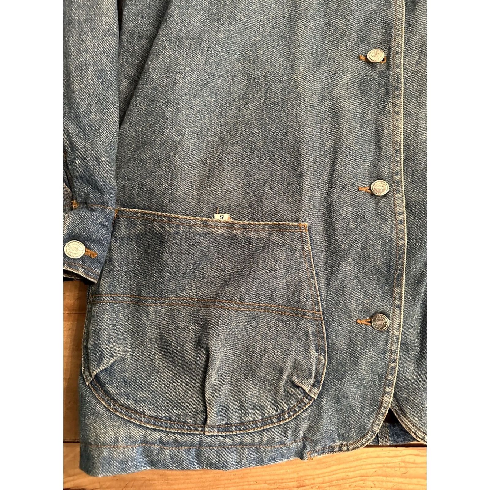 Vintage VINTAGE KaOS 80s Denim Button Up Jacket Women’s Small Sherpa Size S / US 4 / IT 40 - 4 Thumbnail