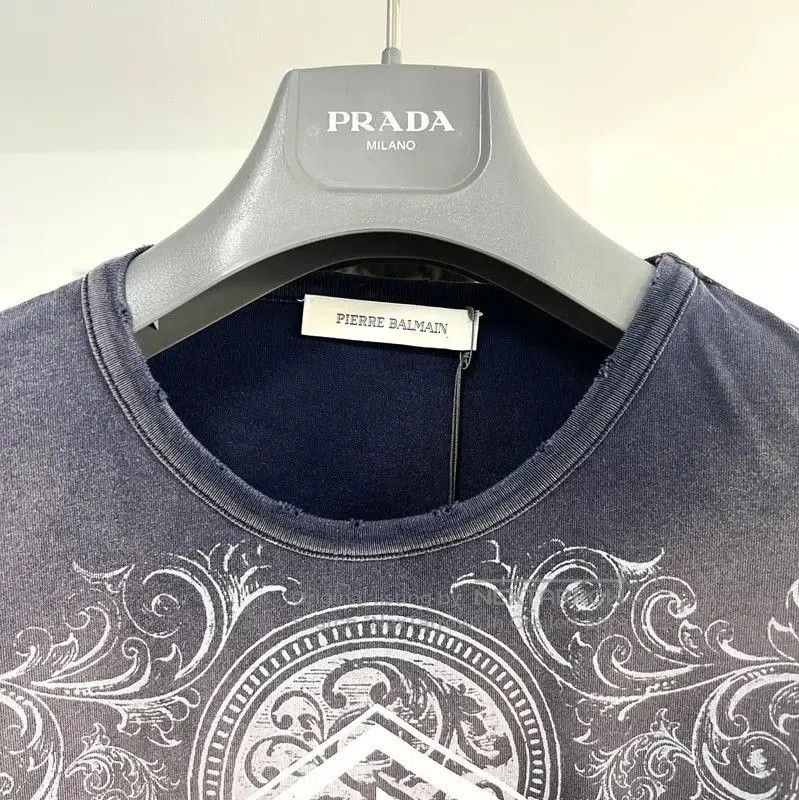 Balmain Balmain Colorful Print Long Sleeve T-Shirt . Size US S / EU 44-46 / 1 - 3 Thumbnail
