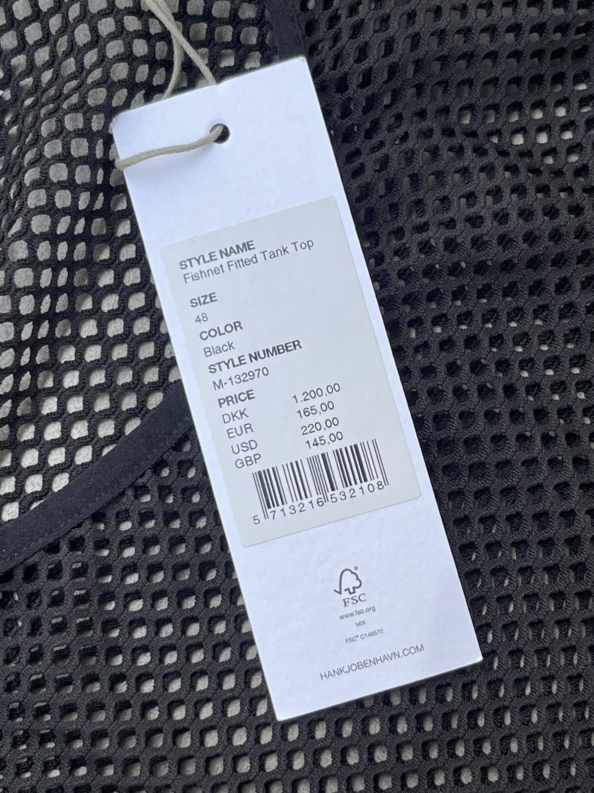 Han Kjobenhavn !DS! SS23 Han Kjobenhavn Laser Black Transparent Tank top Size US M / EU 48-50 / 2 - 21 Thumbnail