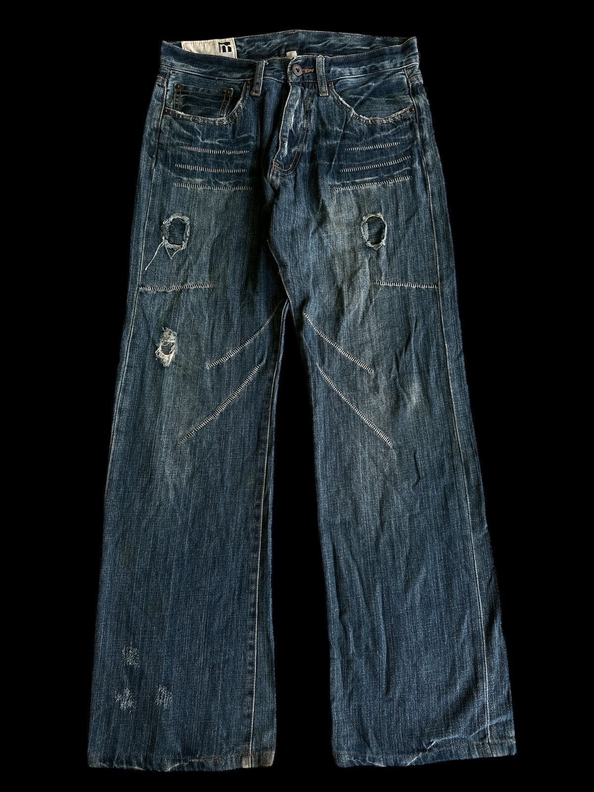If Six Was Nine × Japanese Brand × Kapital Denim bootcut 💥 Modish Style Sashiko Style💥 Size US 30 / EU 46 - 1 Thumbnail