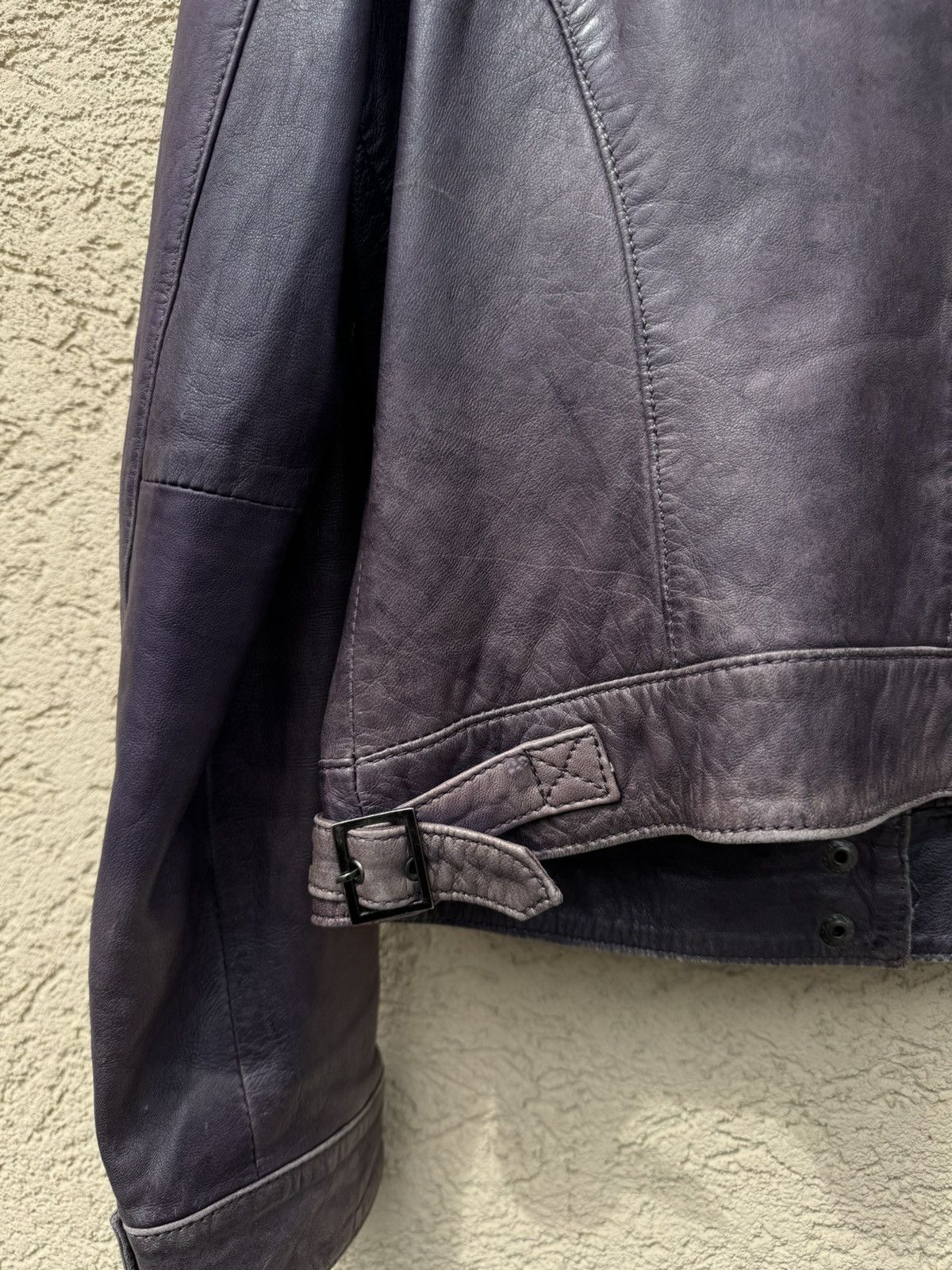 Issey Miyake Vintage 00s Faded Real Soft Leather Jacket Size US M / EU 48-50 / 2 - 7 Thumbnail