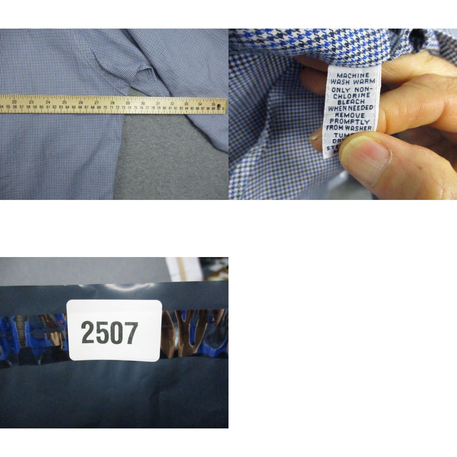 Ralph Lauren Ralph Lauren Blake Shirt XL Men Long Sleeve Button Down Houndstooth Shirt Size US XL / EU 56 / 4 - 8 Thumbnail