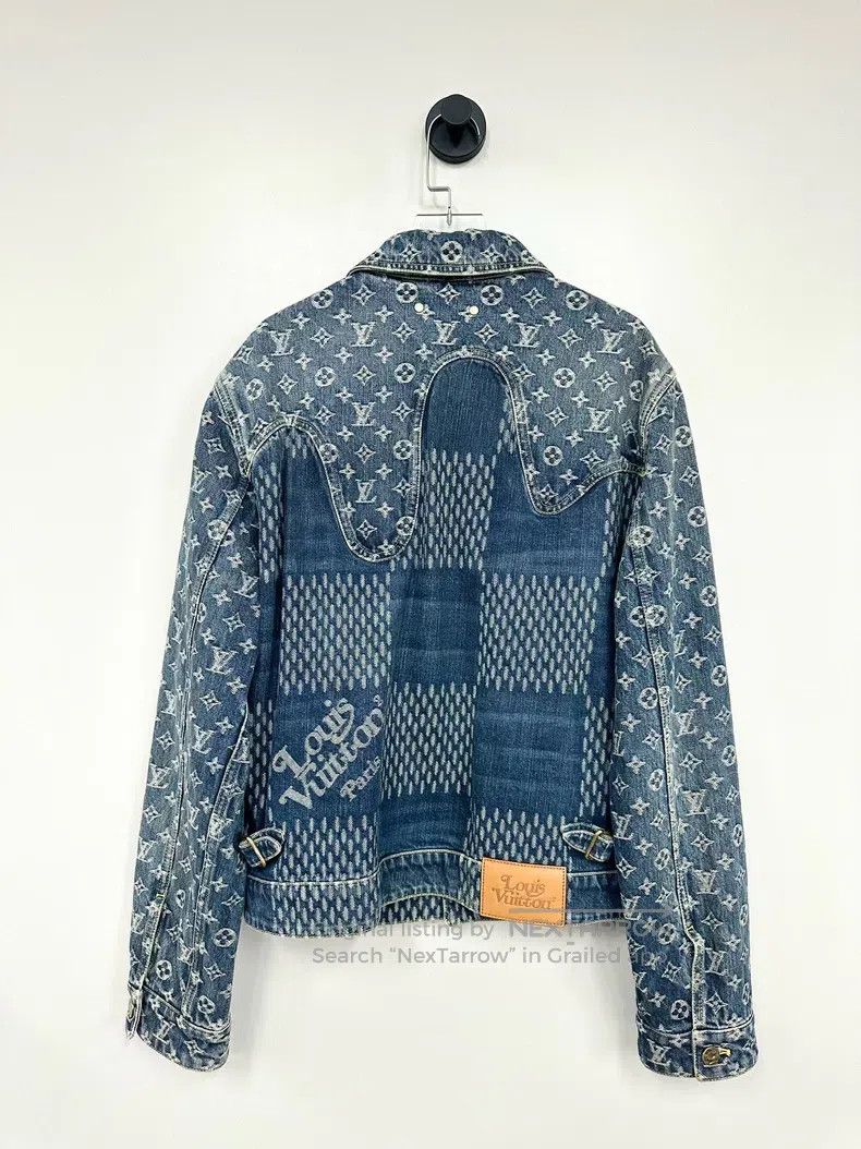 Louis Vuitton Louis Vuitton Co-branded nigo blue floral denim jacket Size US S / EU 44-46 / 1 - 2 Thumbnail