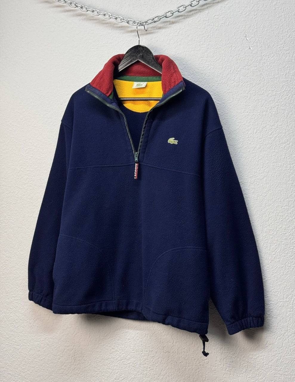 Lacoste × Vintage Lacoste Fleece 1/3 Zip Sweater Vintage Size US M / EU 48-50 / 2 - 2 Thumbnail