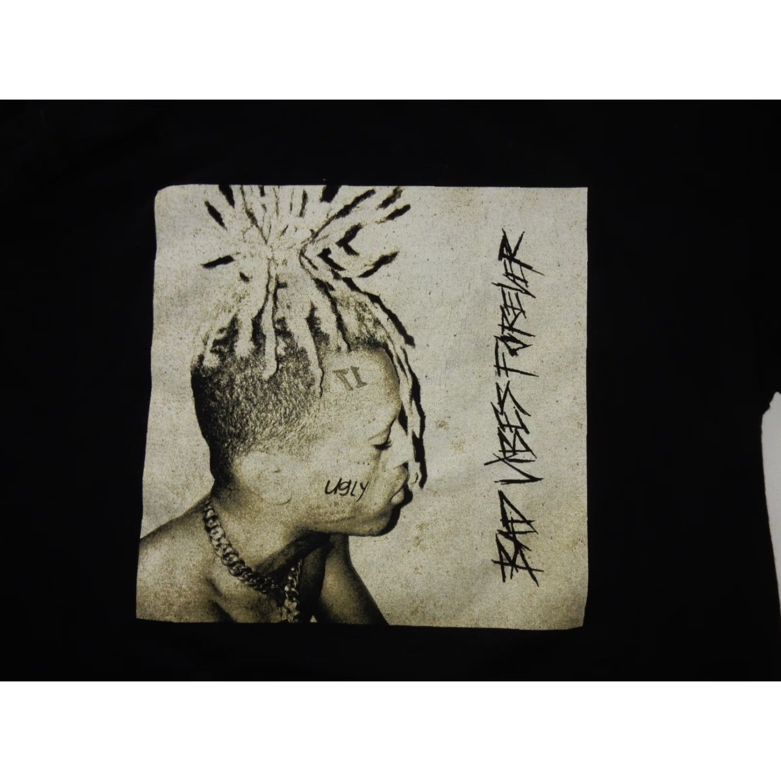 VIBE Bad Vibes Forever XXXTentacion Men's T-Shirt Size Small Black Graphic Print Long Sleeve Music Merch Size US S / EU 44-46 / 1 - 2 Thumbnail