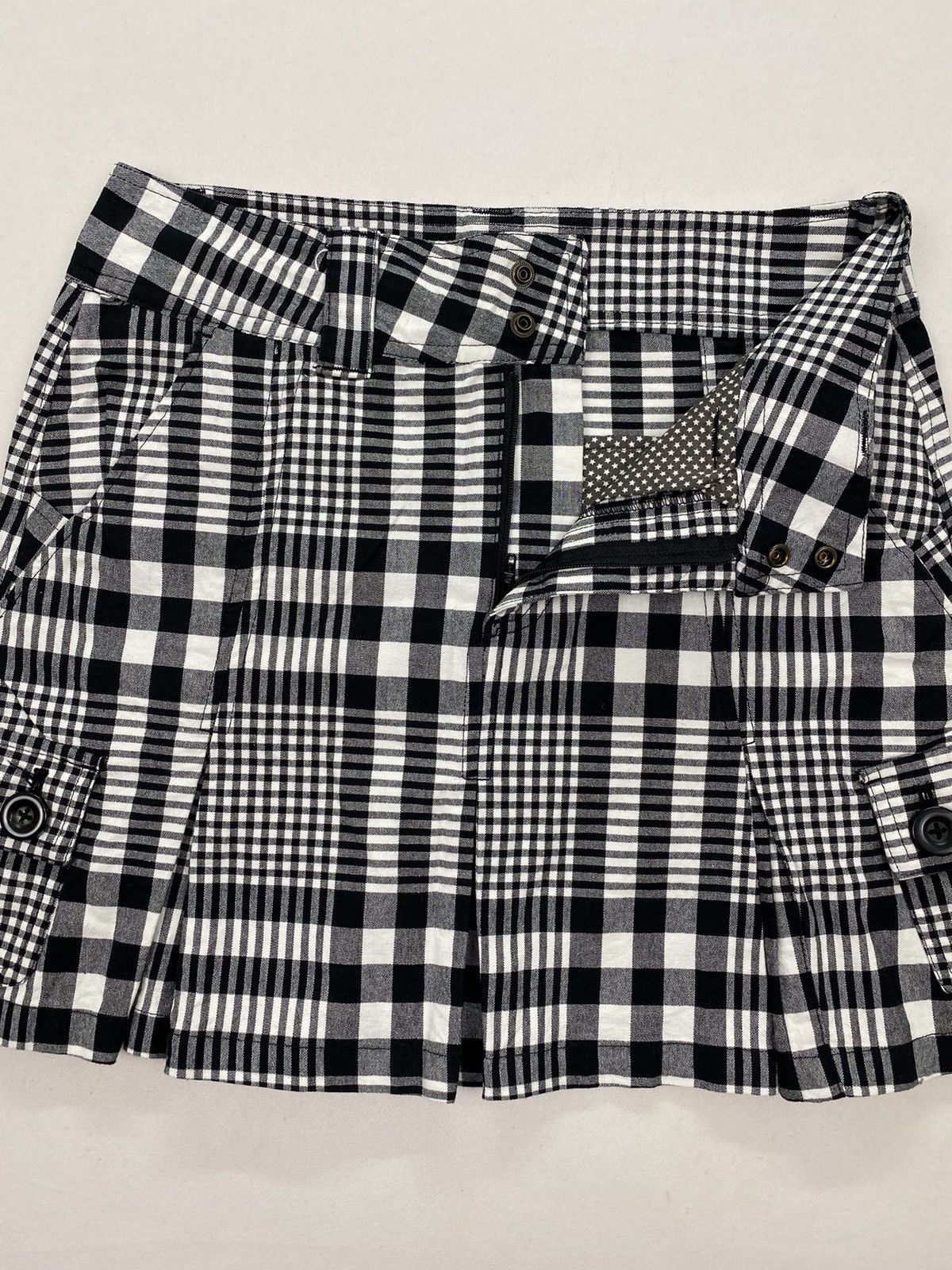 Japanese Brand Kissmark Golf Plaid Cargo Skirt Size 29" - 7 Thumbnail