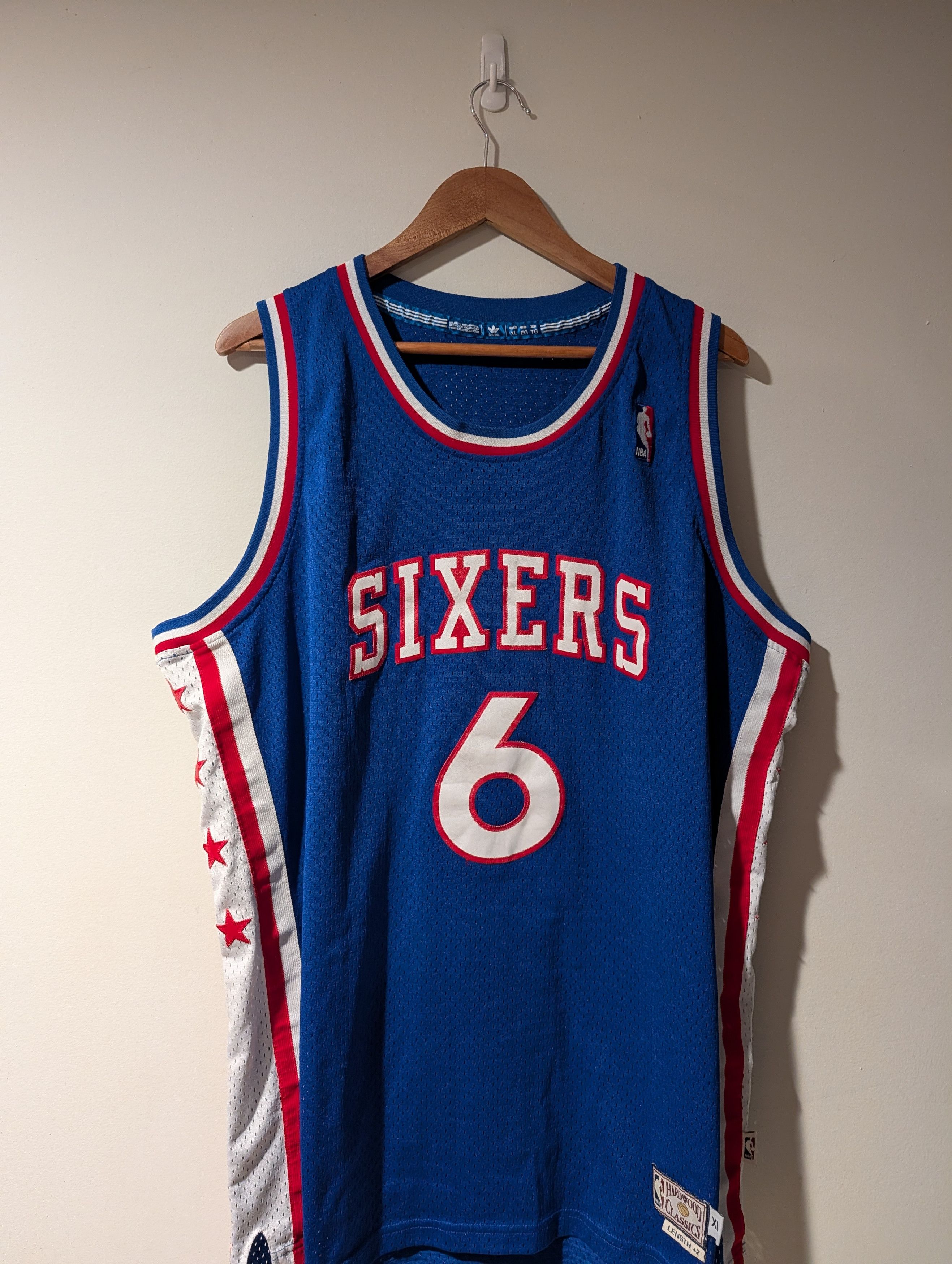 Adidas Vintage Philadelphia Sixers Erving Adidas Basketball Jersey Size US XL / EU 56 / 4 - 1 Thumbnail
