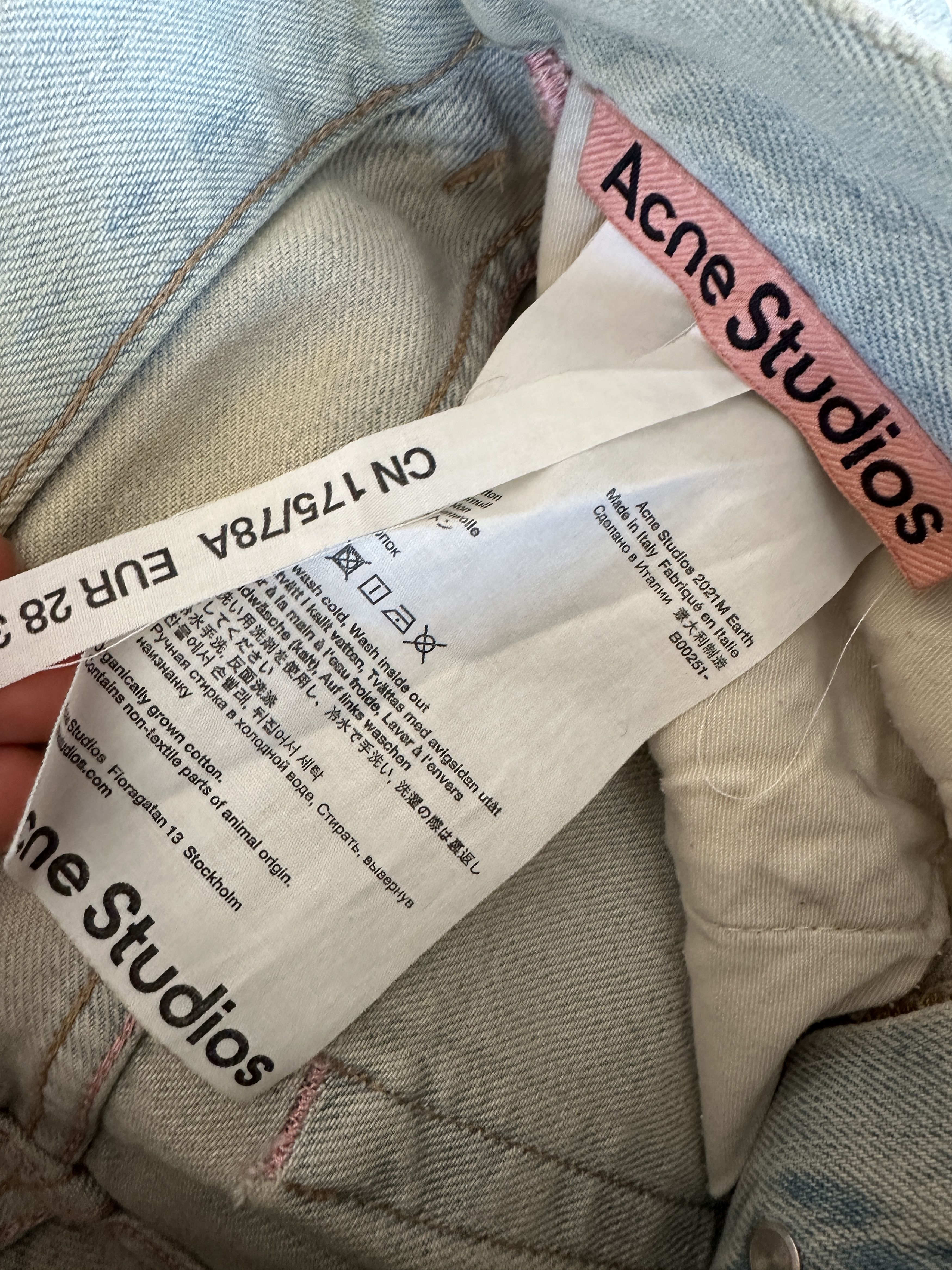 Acne Studios Acne Studios 2021M Wide Leg Jeans Size US 30 / EU 46 - 7 Thumbnail