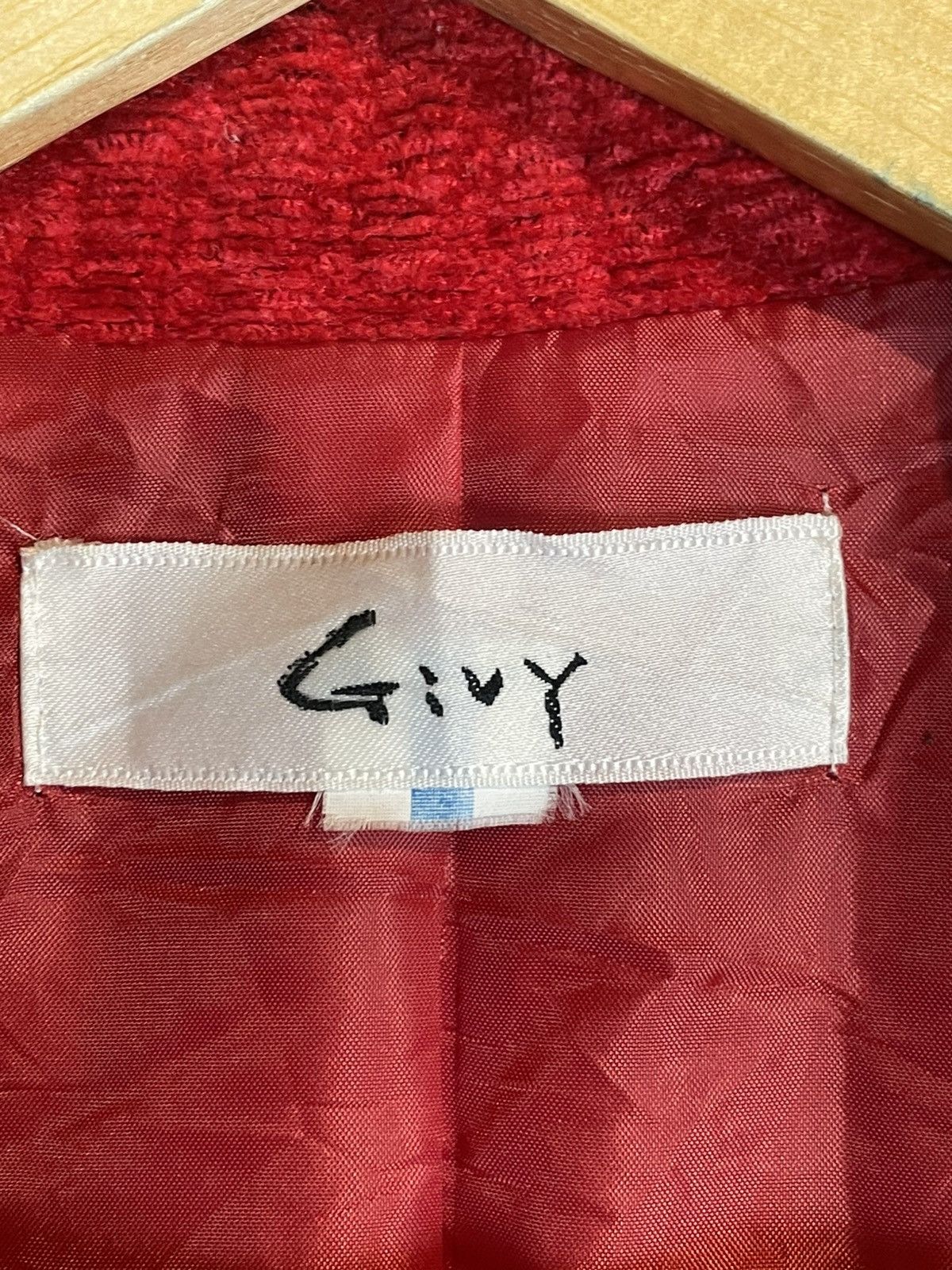 Japanese Brand × Vintage Givy x Japanese Brand Red Jacket Wool Coat (29) Size US M / EU 48-50 / 2 - 7 Thumbnail
