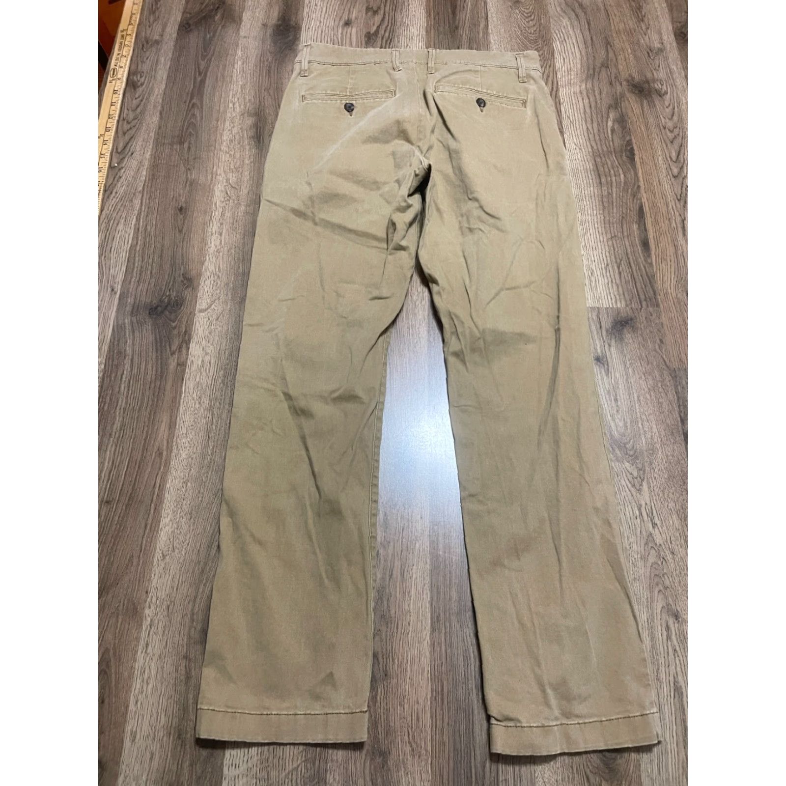 Vintage Goodfellow & Co. Pants, Men's Size 30x30, Khaki Beige Hennepin Chino Slim Flat Front Size US 30 / EU 46 - 2 Thumbnail