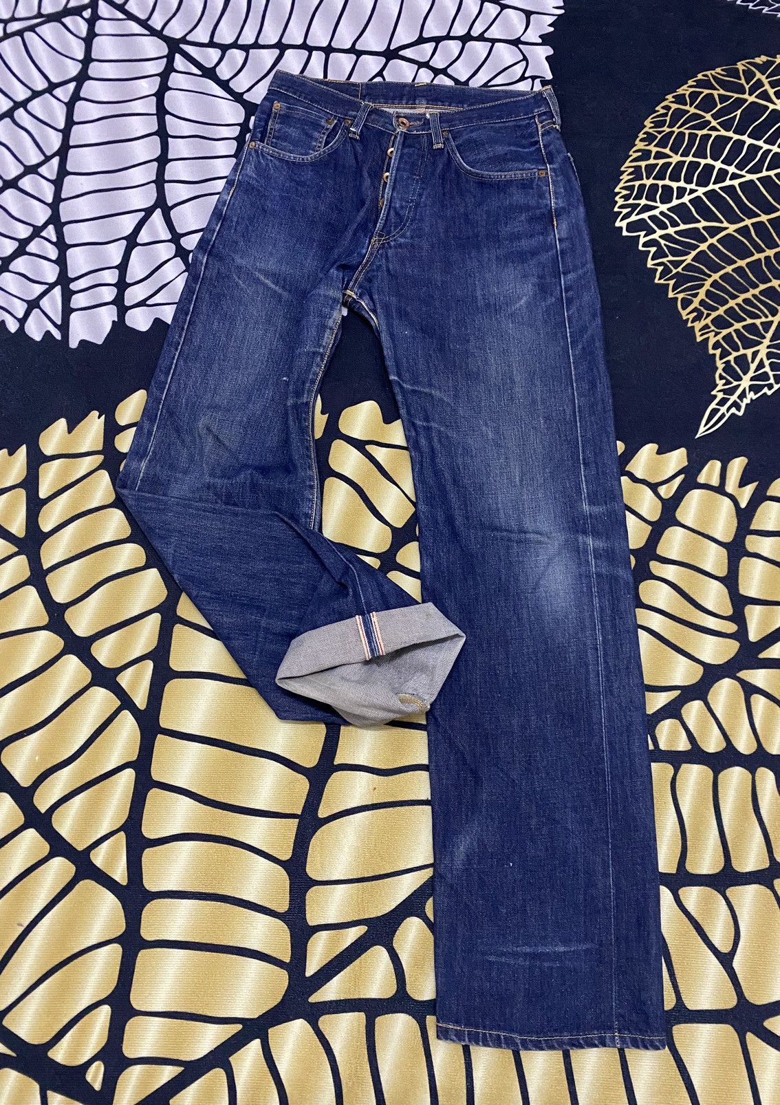 Edwin Edwin Selvedge Denim Jeans Distressed Size US 29 - 13 Thumbnail