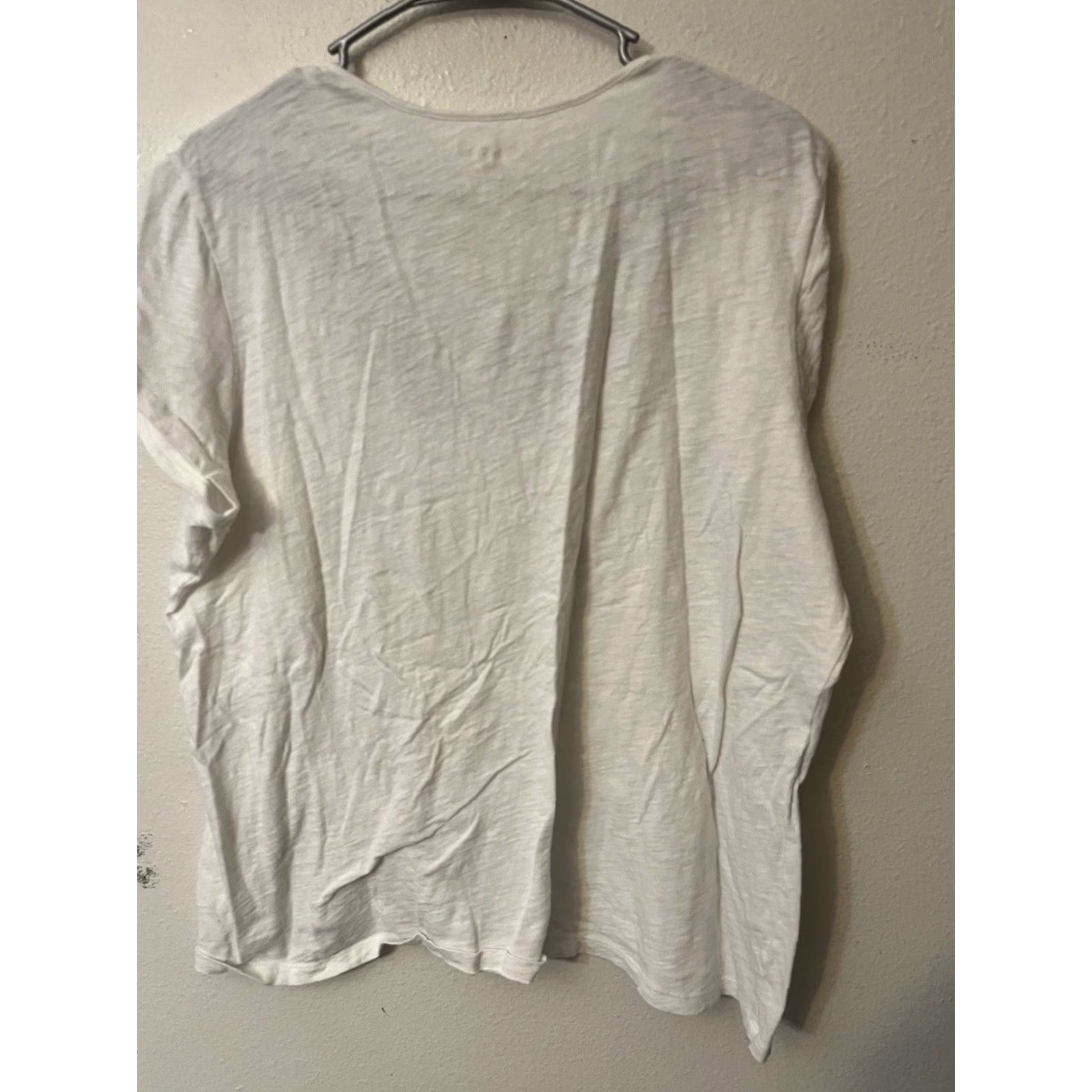 Eddie Bauer VINTAGE Eddie Bauer Shirt Women 2XL White Crochet Embroidery Cotton Raglan Short Sleeve Women Apparel Shirt Size XXL / US 16-18 / IT 52-54 - 2 Thumbnail