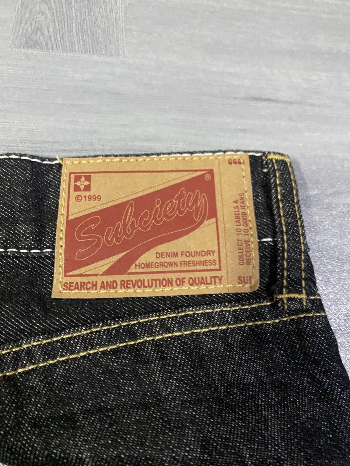 Japanese Brand Black Subciety Straight Denim Jeans Size US 32 / EU 48 - 7 Thumbnail