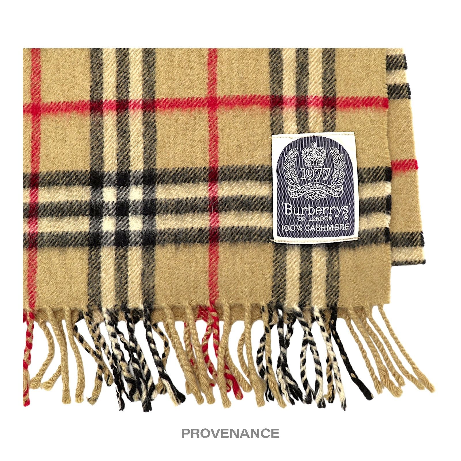 Burberry 🔴 Burberry Scarf - Silver Jubilee Nova Check Cashmere Size ONE SIZE - 3 Thumbnail