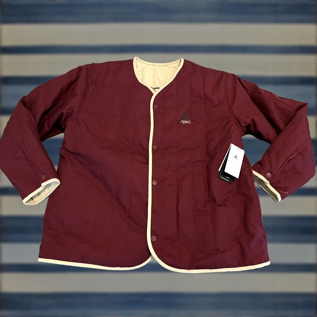 Nike VINTAGE Nike Air Jordan Flight Heritage Reversible Jacket DX4349-680 Mens Large NWT 50 Size US L / EU 52-54 / 3 - 1 Thumbnail