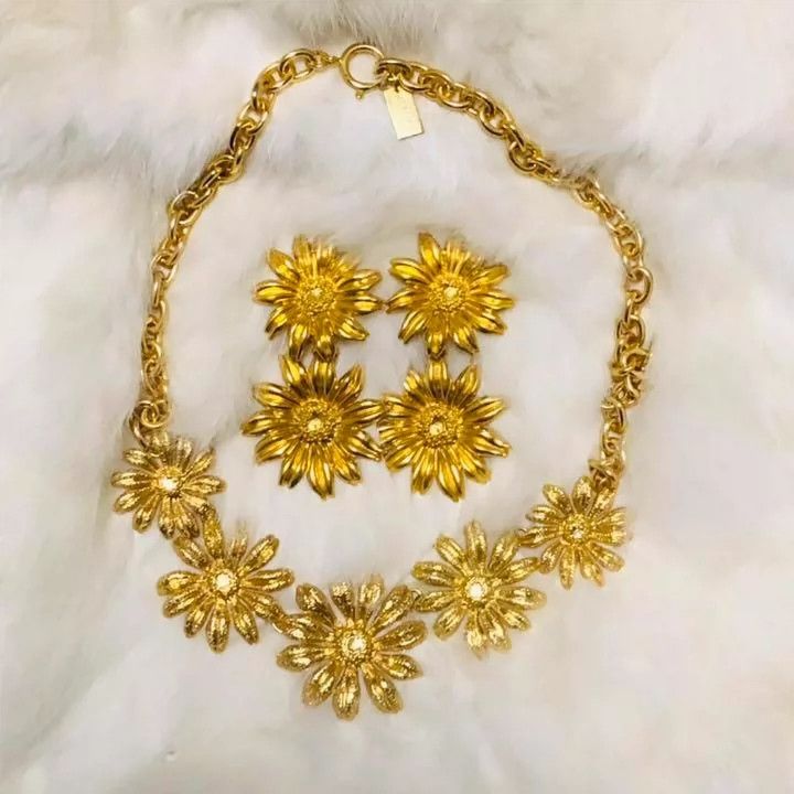 Kenzo Kenzo Vintage Flower Jewelry Set - dmc Size ONE SIZE - 1 Thumbnail