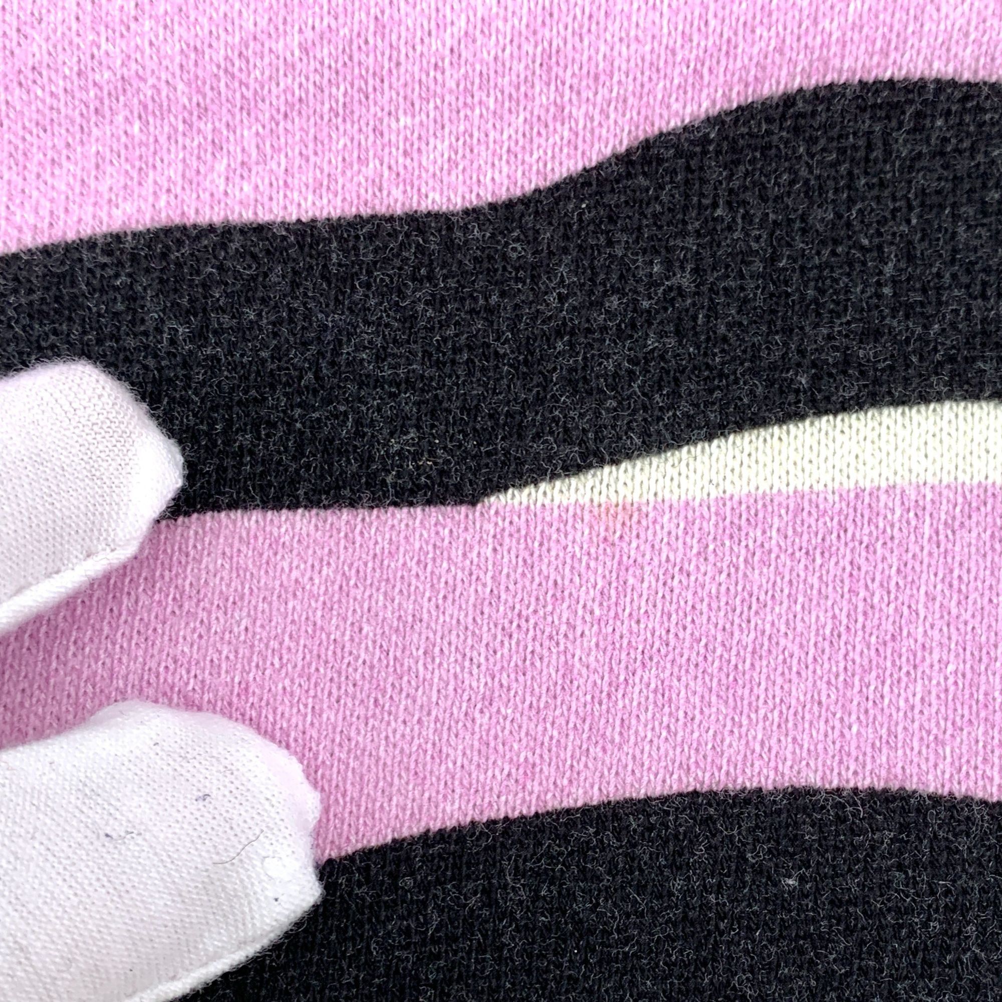 Gucci Gucci Tiger Print Pink & Black Striped Cotton Hoodie S Size S / US 4 / IT 40 - 4 Thumbnail