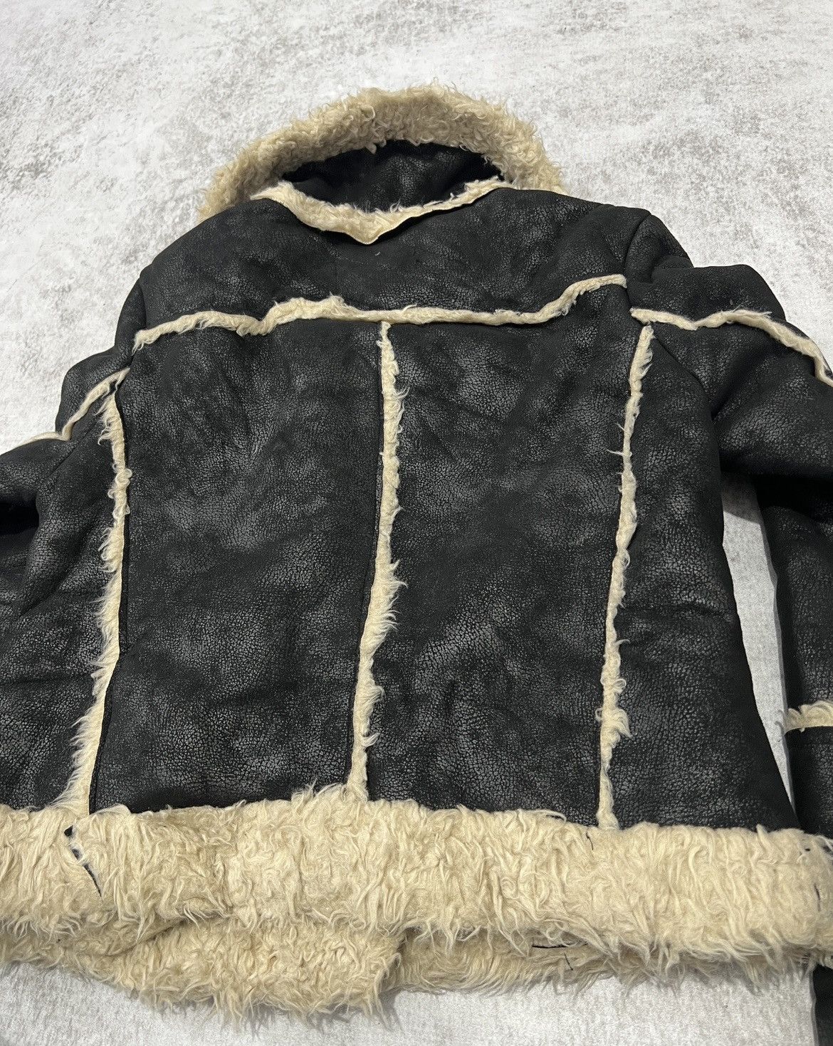 Hysteric Glamour × Undercover 2000s Japanese Maison Asymmetric Fur Lamb Skin Wax Lgb Ifsix Size US S / EU 44-46 / 1 - 4 Thumbnail