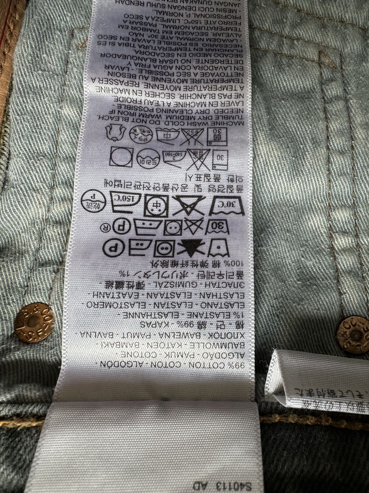 Levi's Levis 511 Garment Dyed Distressed Denim Jeans Size US 32 / EU 48 - 11 Thumbnail