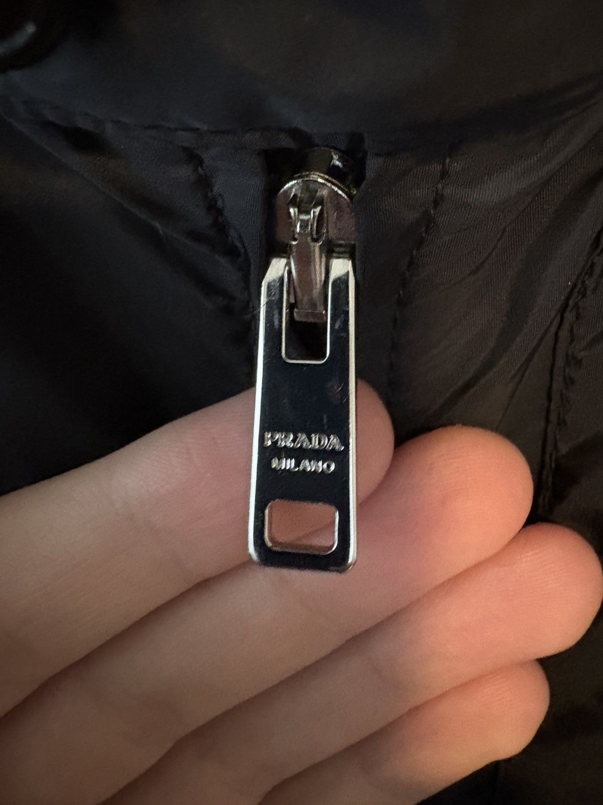 Prada Prada 2017 Black Light Nylon Rubber Patch Jacket Striped Size US L / EU 52-54 / 3 - 3 Thumbnail