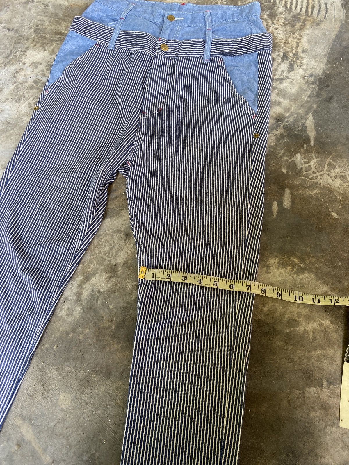 Issey Miyake × Japanese Brand × mercibeaucoup Doublewaist Hickory Stripe Mercibeaucoup Pant Size US 30 / EU 46 - 11 Thumbnail