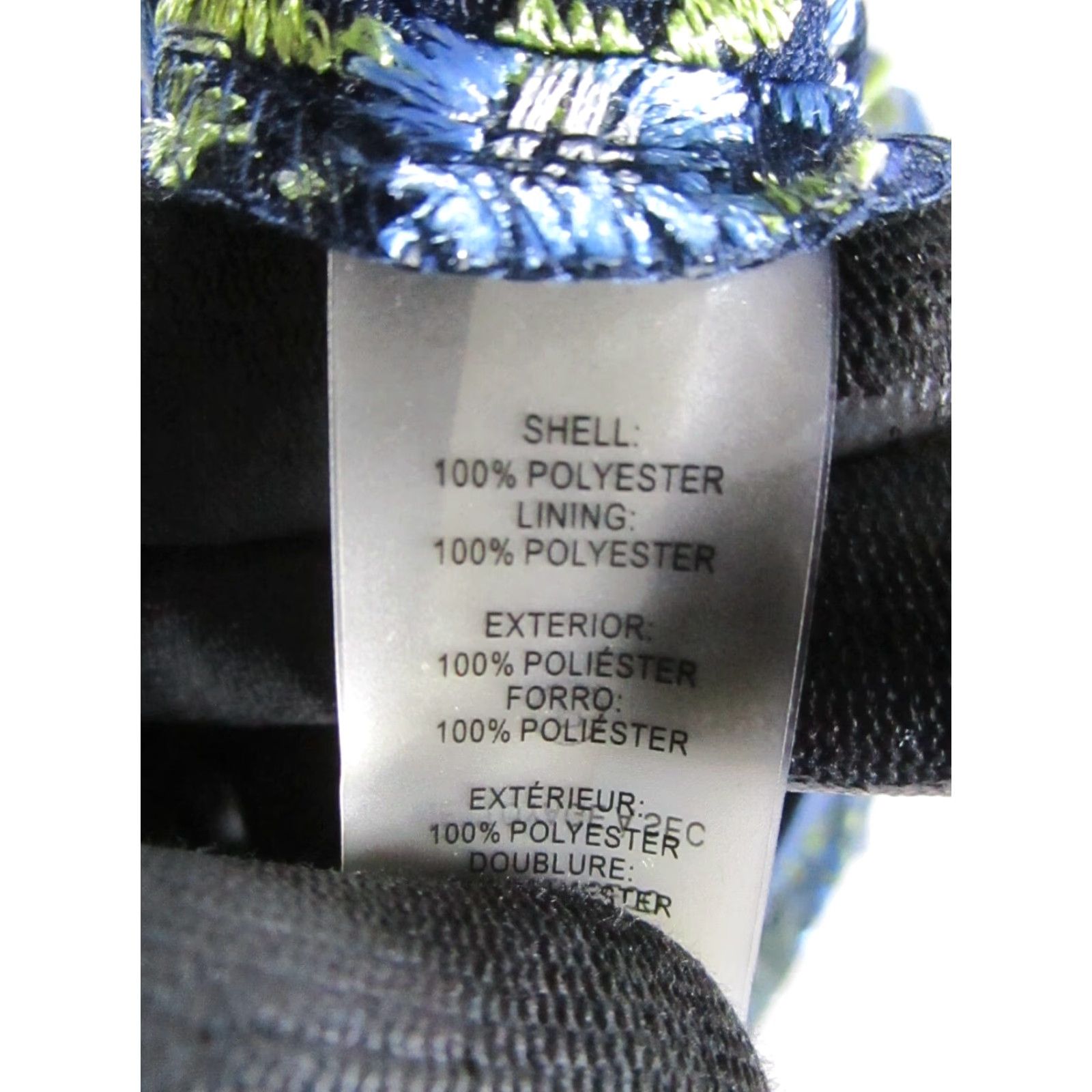 Karl Lagerfeld Karl Lagerfeld Dress Womens 6 Blue Floral Embroidered Pencil Sheath Short Sleeve Boat Neck Size M / US 6-8 / IT 42-44 - 4 Thumbnail